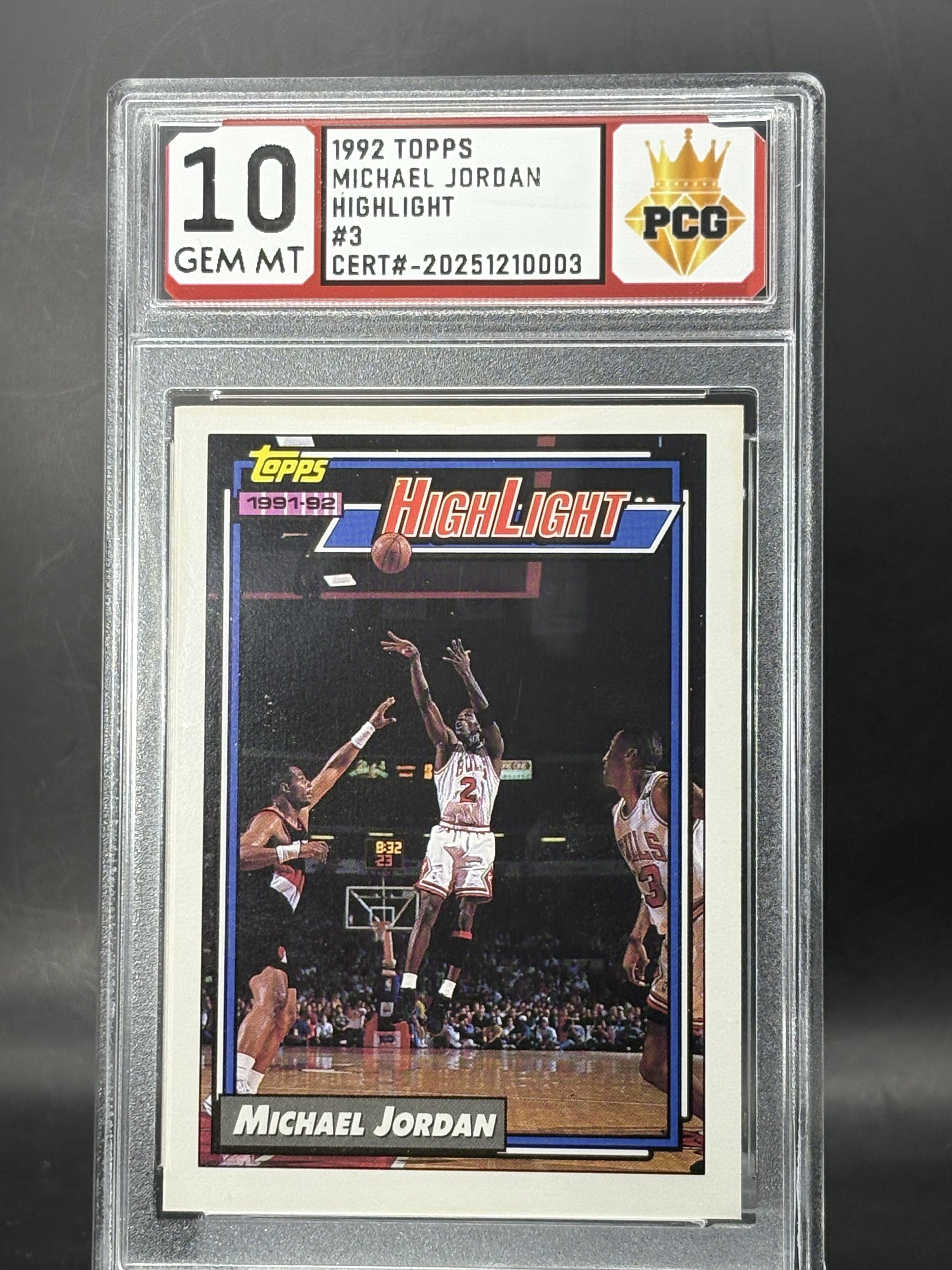 #20251210003 Michael Jordan 10 GEM MT
