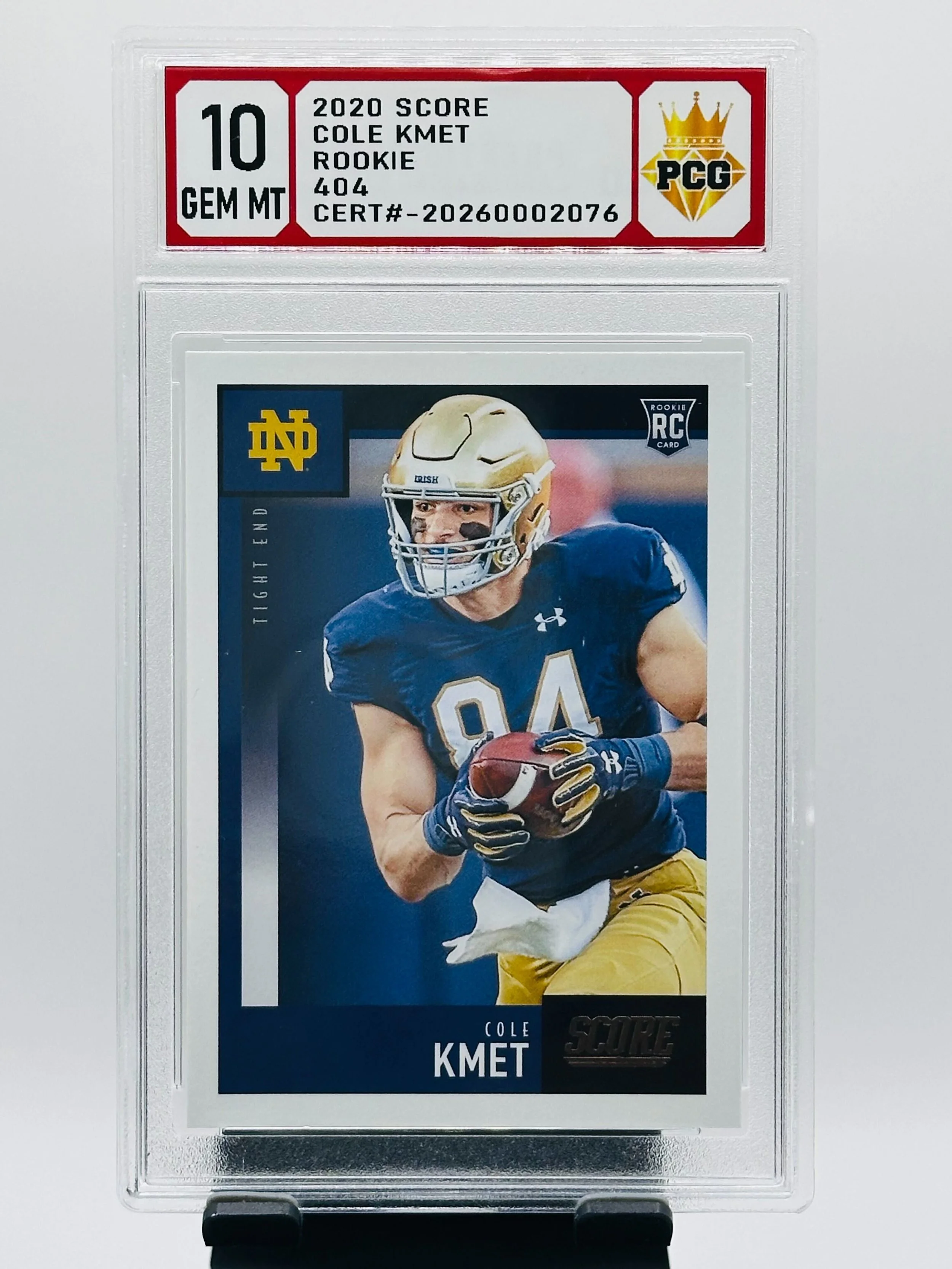 #20260002076 2020 COLE KMET 10 GEM MT