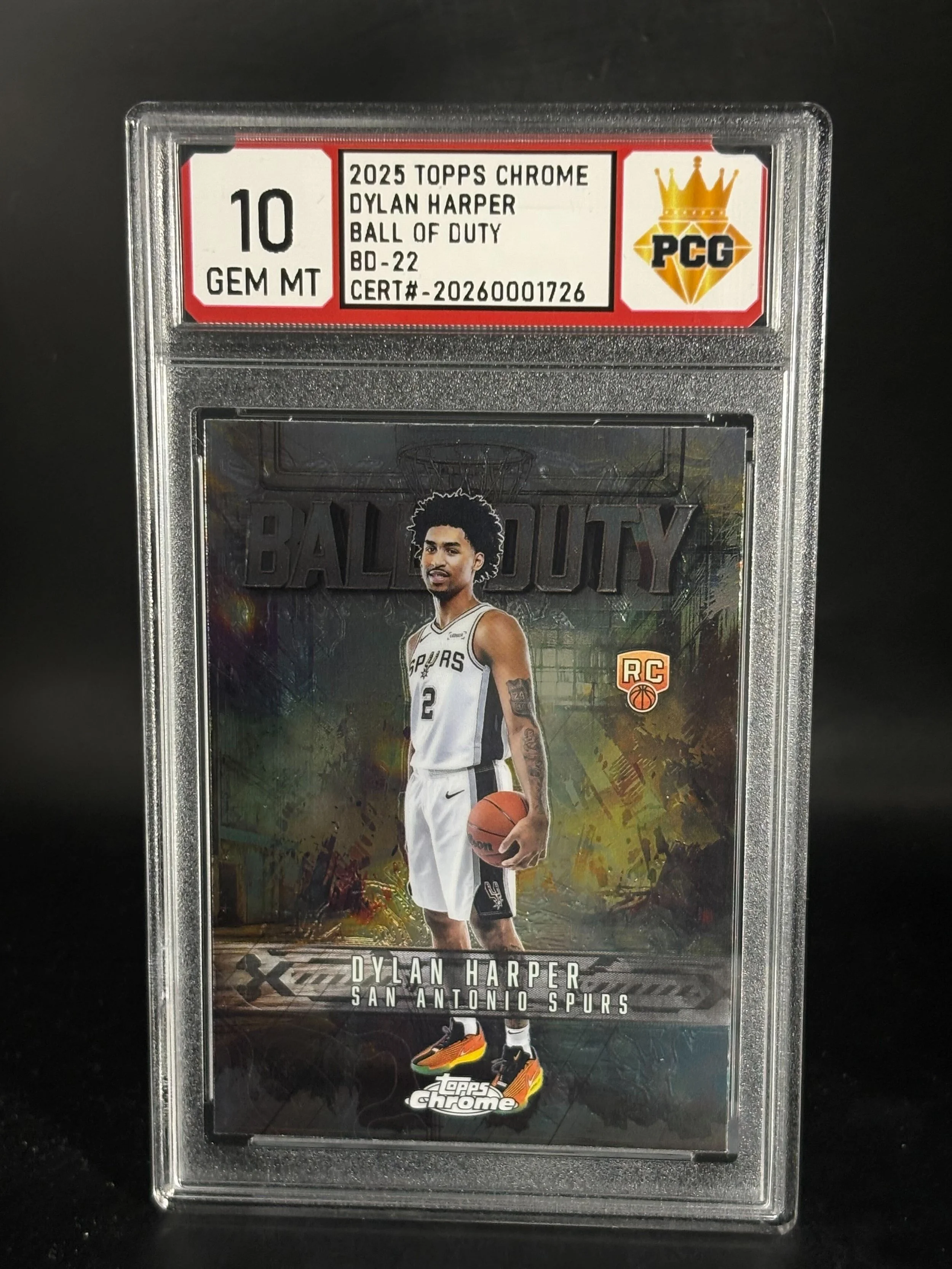 #20260001726 2025 DYLAN HARPER 10 GEM MT