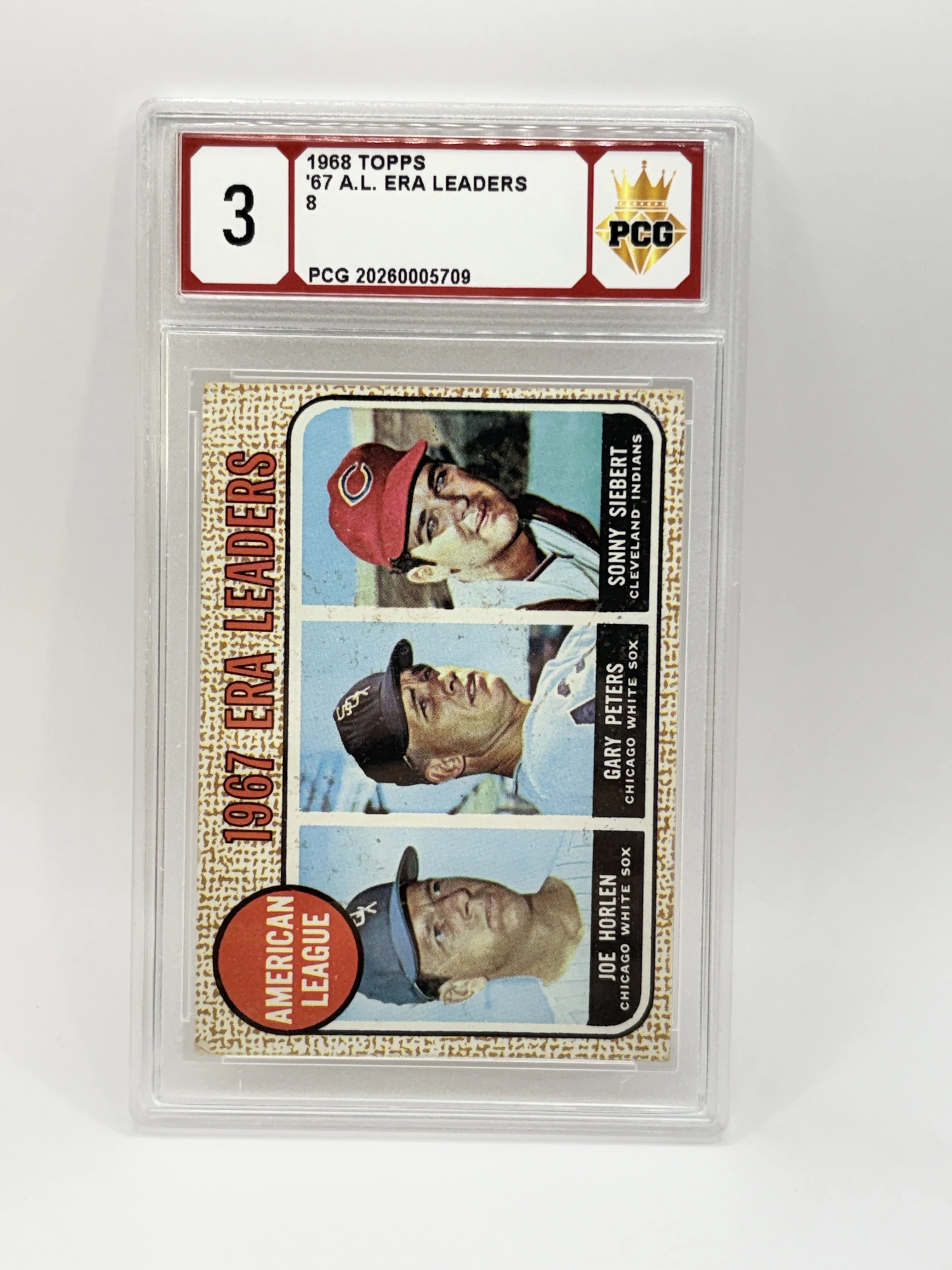 #20260005709 1968 '67 AL ERA LEADERS 3