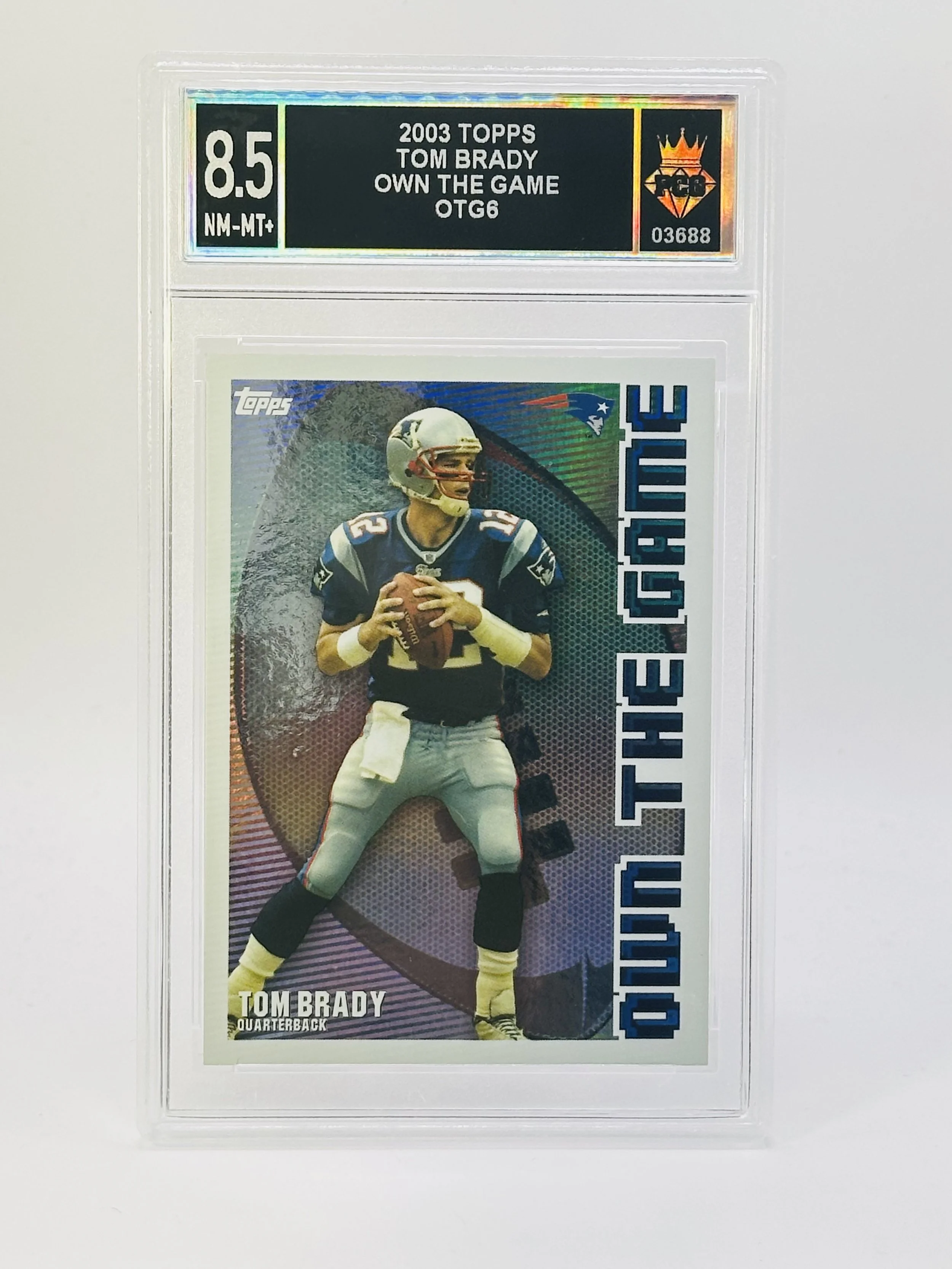 #20260003688 2003 TOM BRADY 8.5 NM-MT+