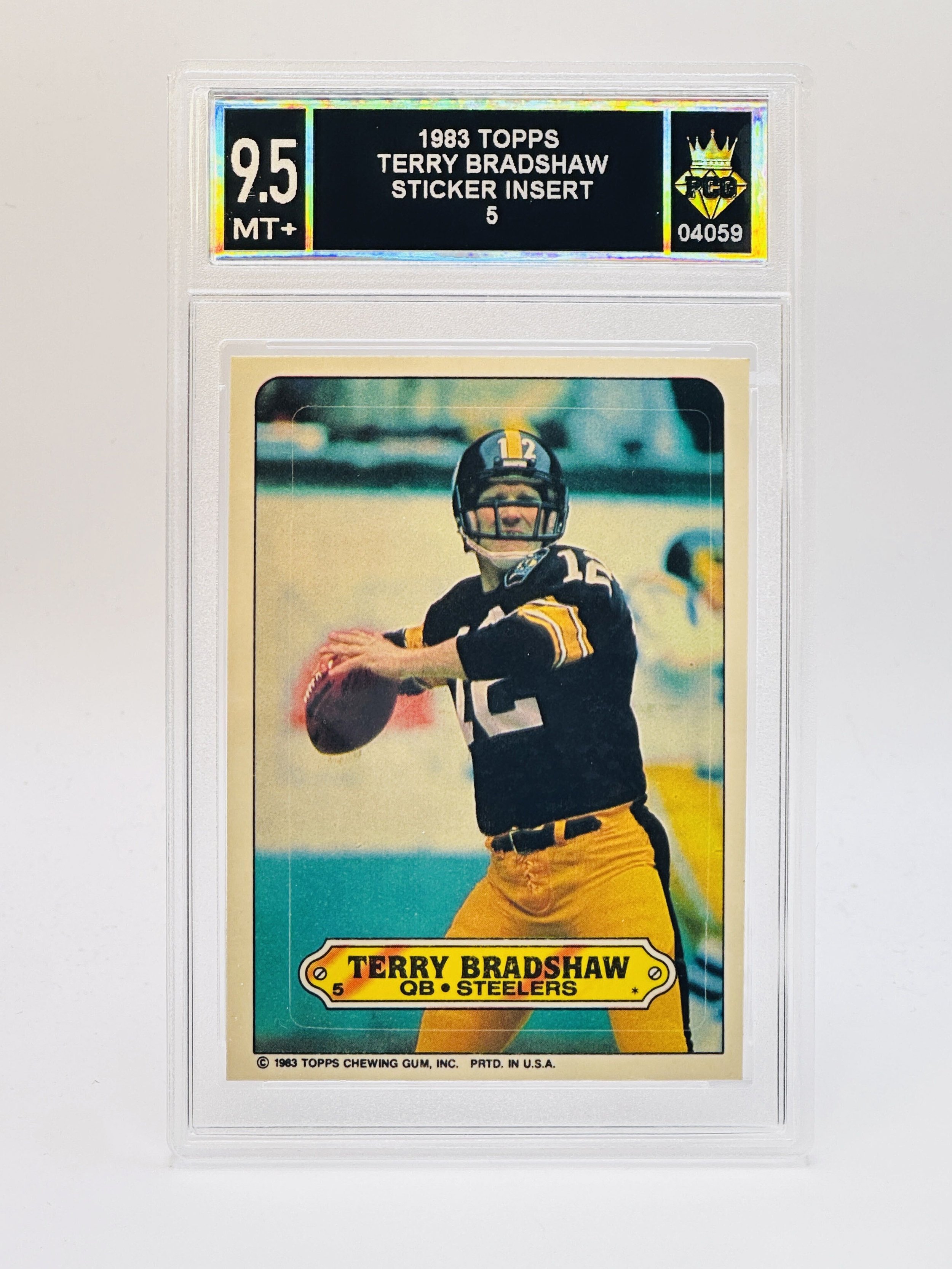 #20260004059 1983 TERRY BRADSHAW 9.5 MT+