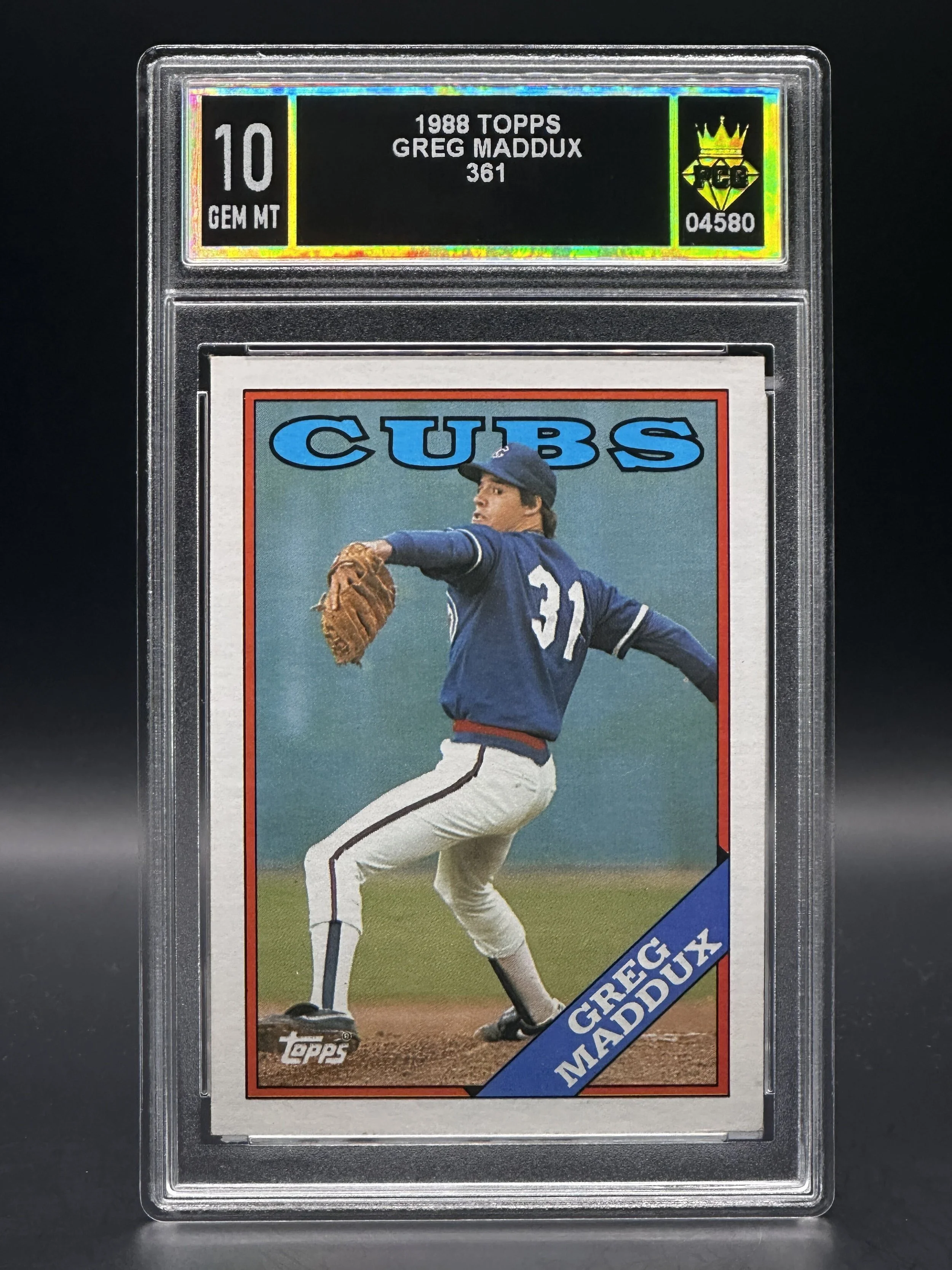 #04580 1988 GREG MADDUX 10 GEM MT