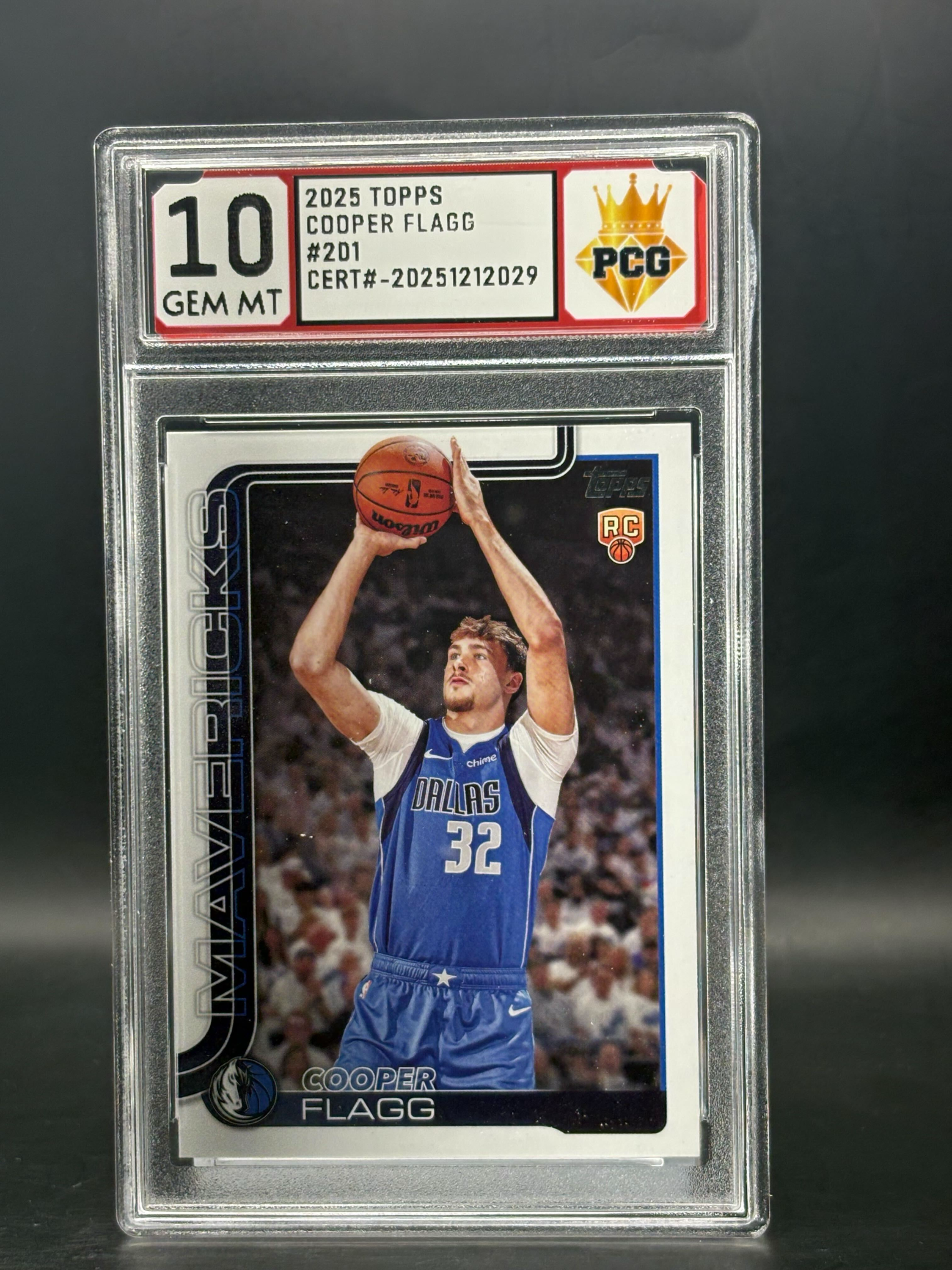 #20251212029 Cooper Flagg RC 10 GEM MT