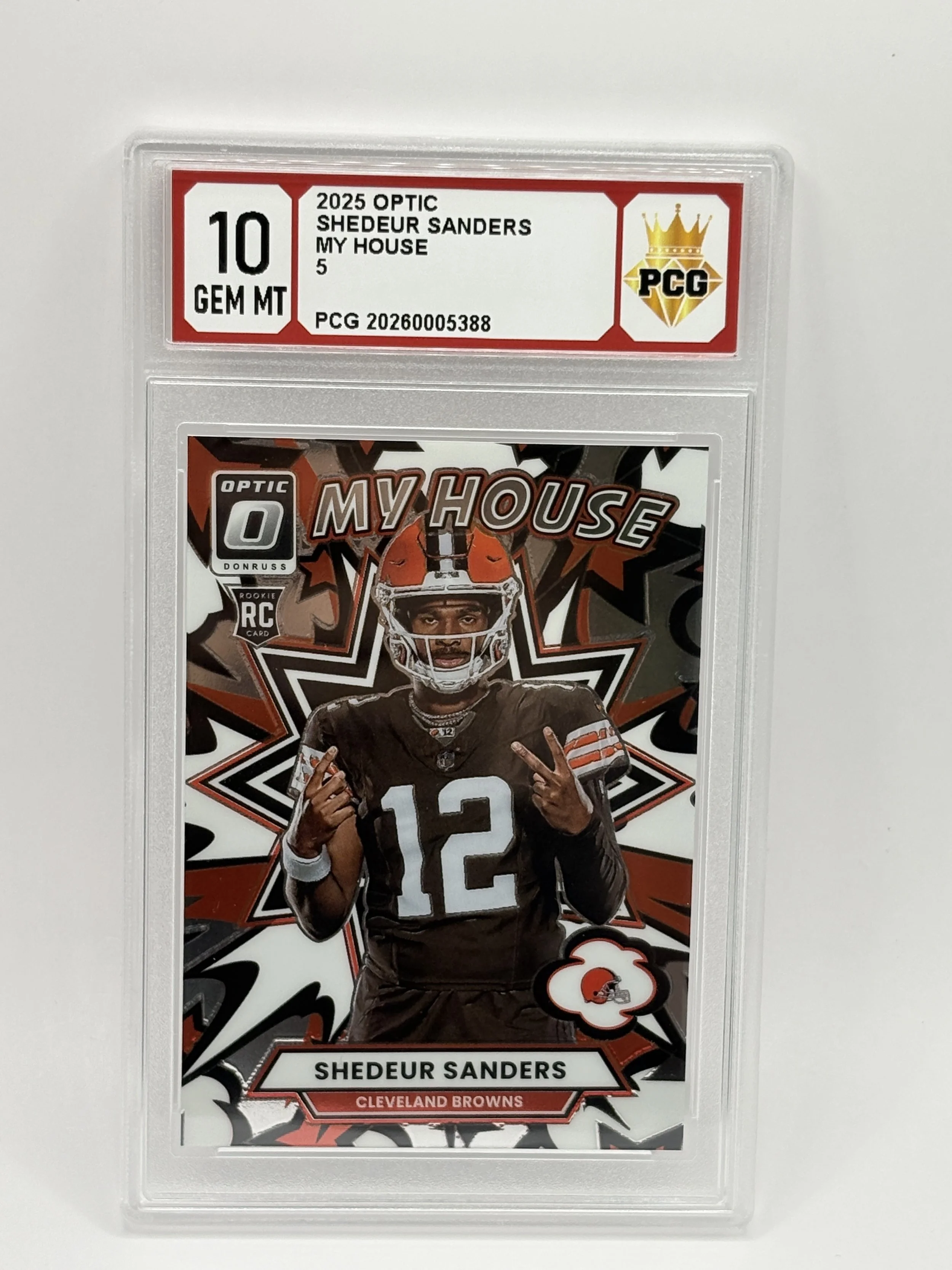 #20260005388 2025 SHEDEUR SANDERS 10 GEM MT
