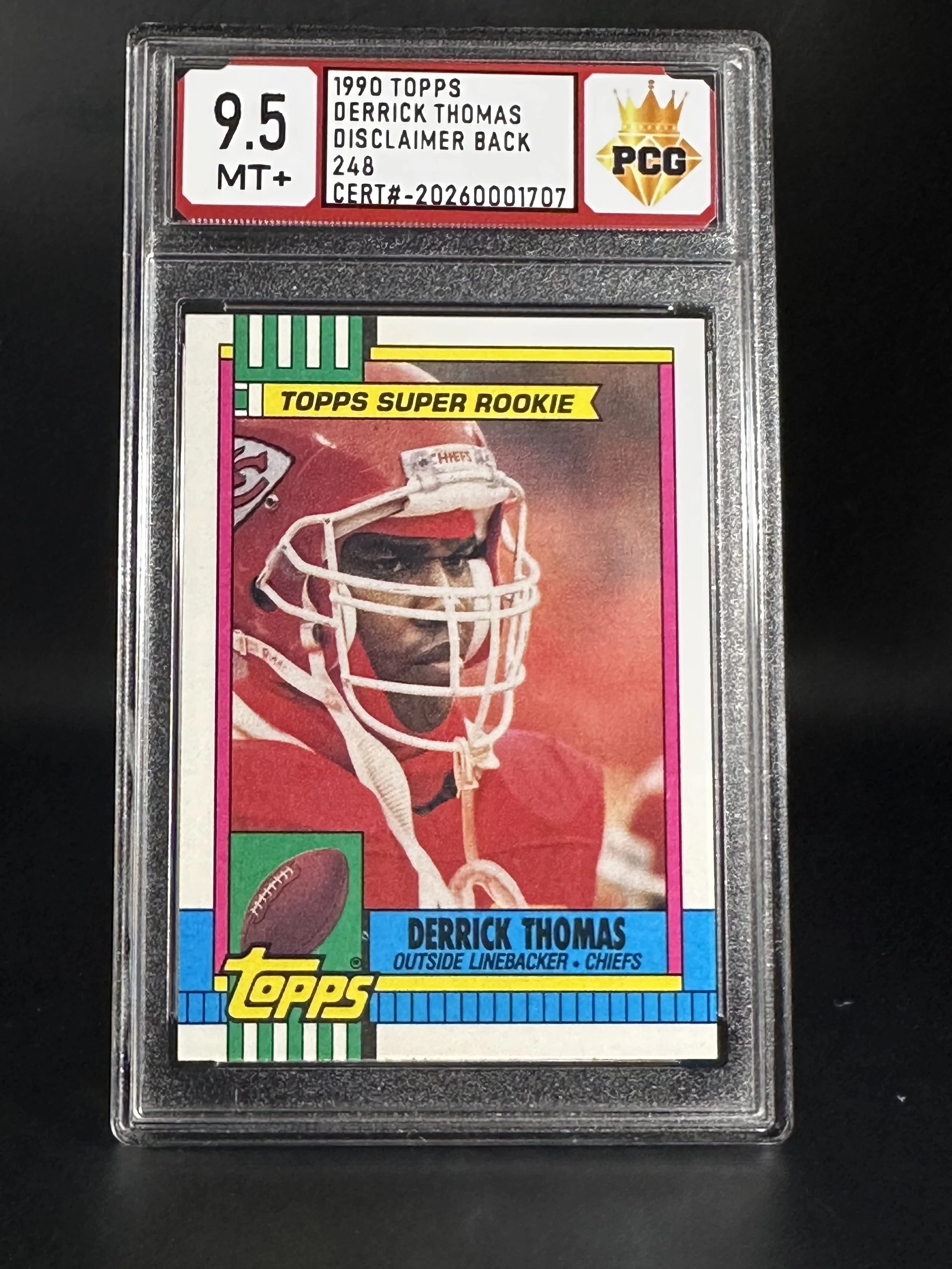 #20260001707 1990 DERRICK THOMAS 9.5 MT+