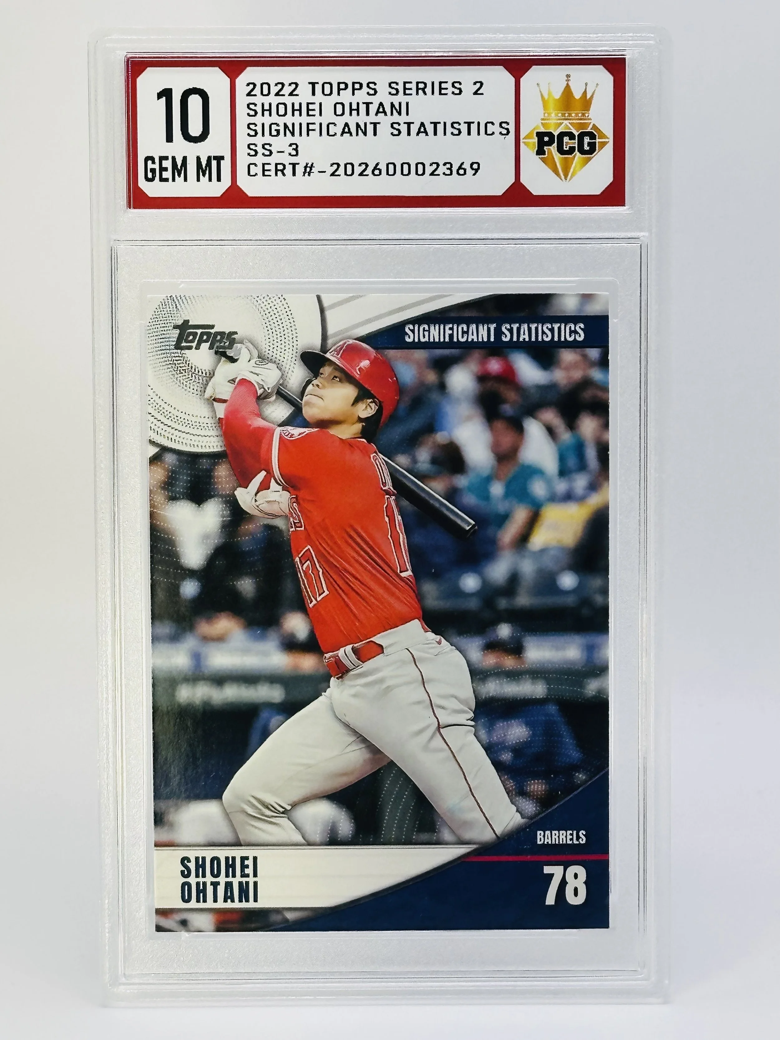 #20260002369 2022 SHOHEI OHTANI 10 GEM MT