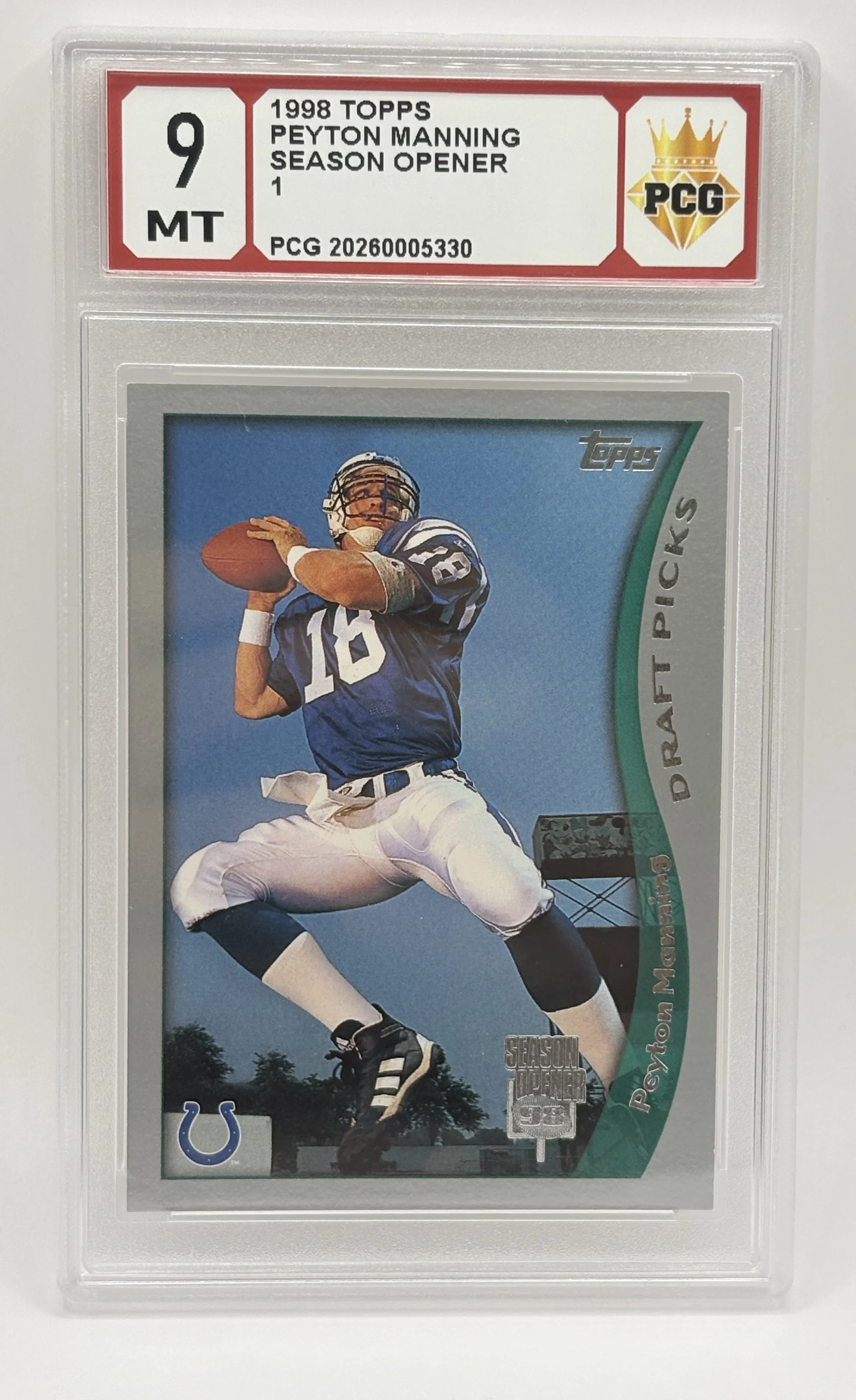 #20260005330 1998 PEYTON MANNING 9 MT