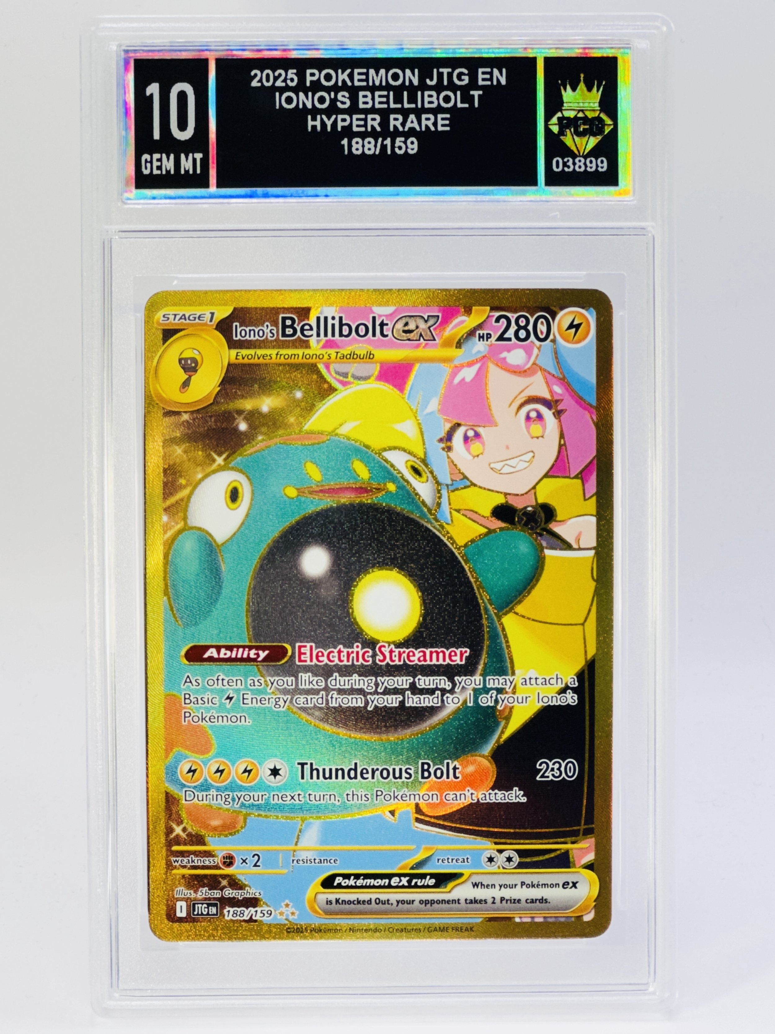 #20260003899 2025 IONO'S BELLIBOLT 10 GEM MT
