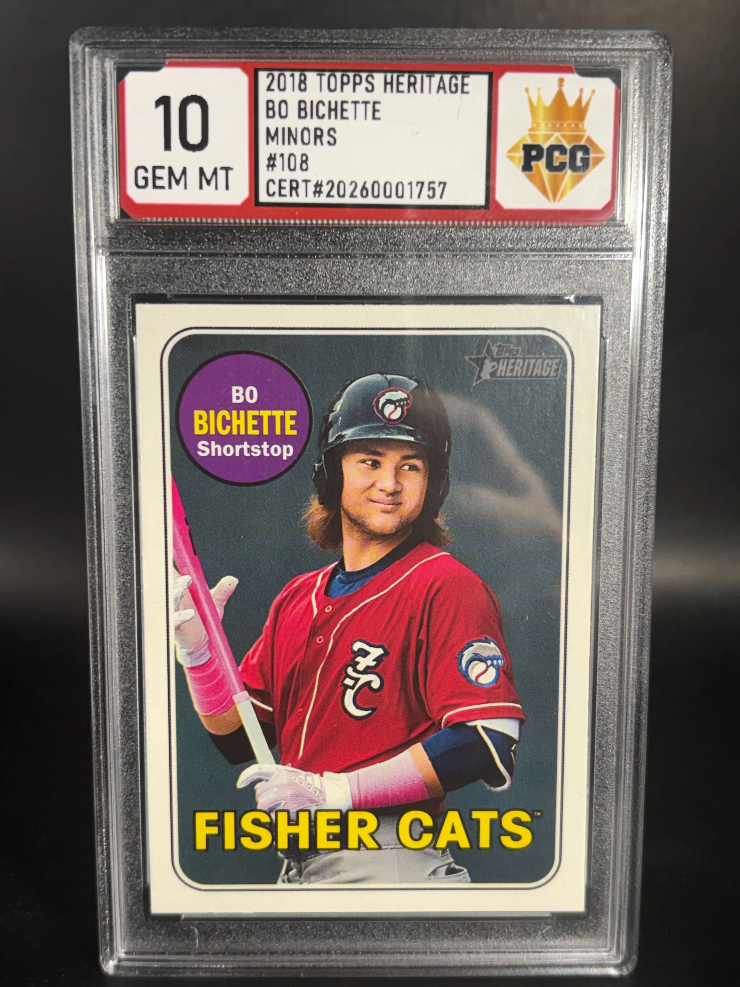 #20260001757 2018 BO BICHETTE 10 GEM MT