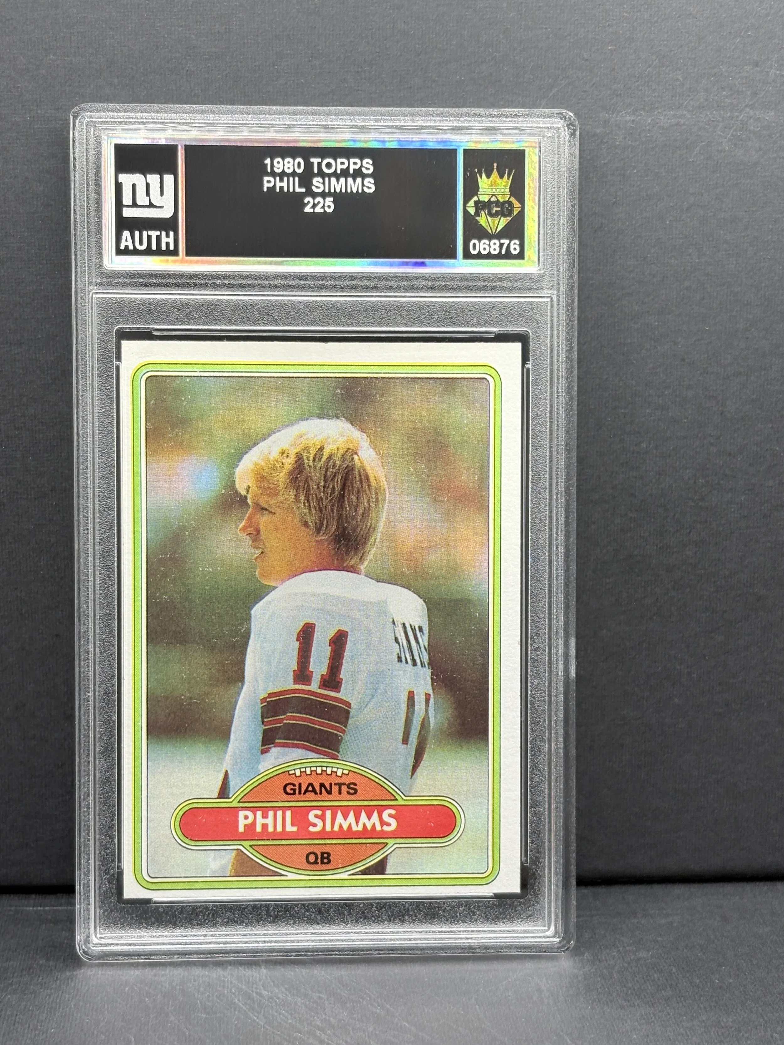 #06876 1980 PHIL SIMMS AUTH.