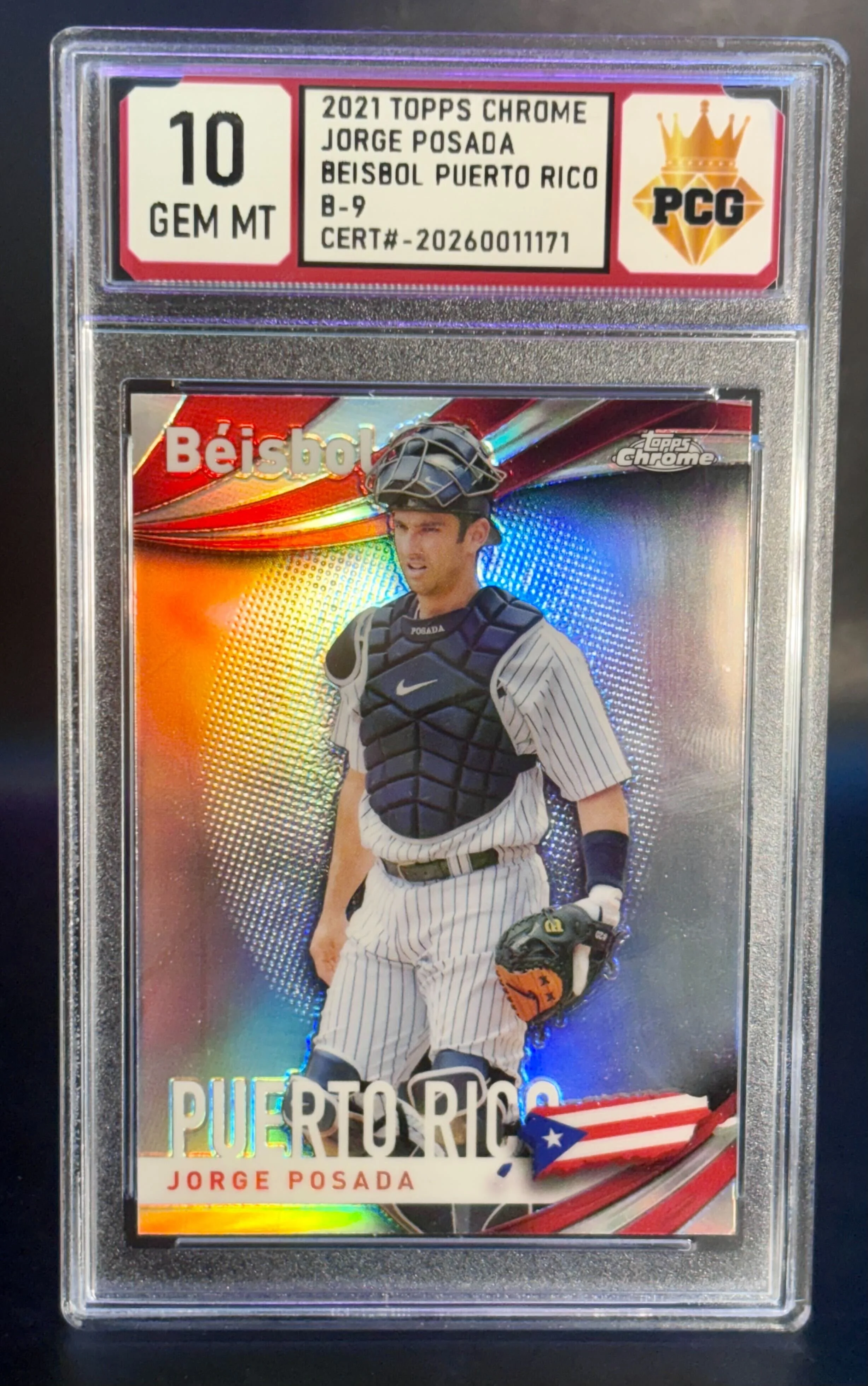 #20260011171 2021 JORGE POSADA 10 GEM MT