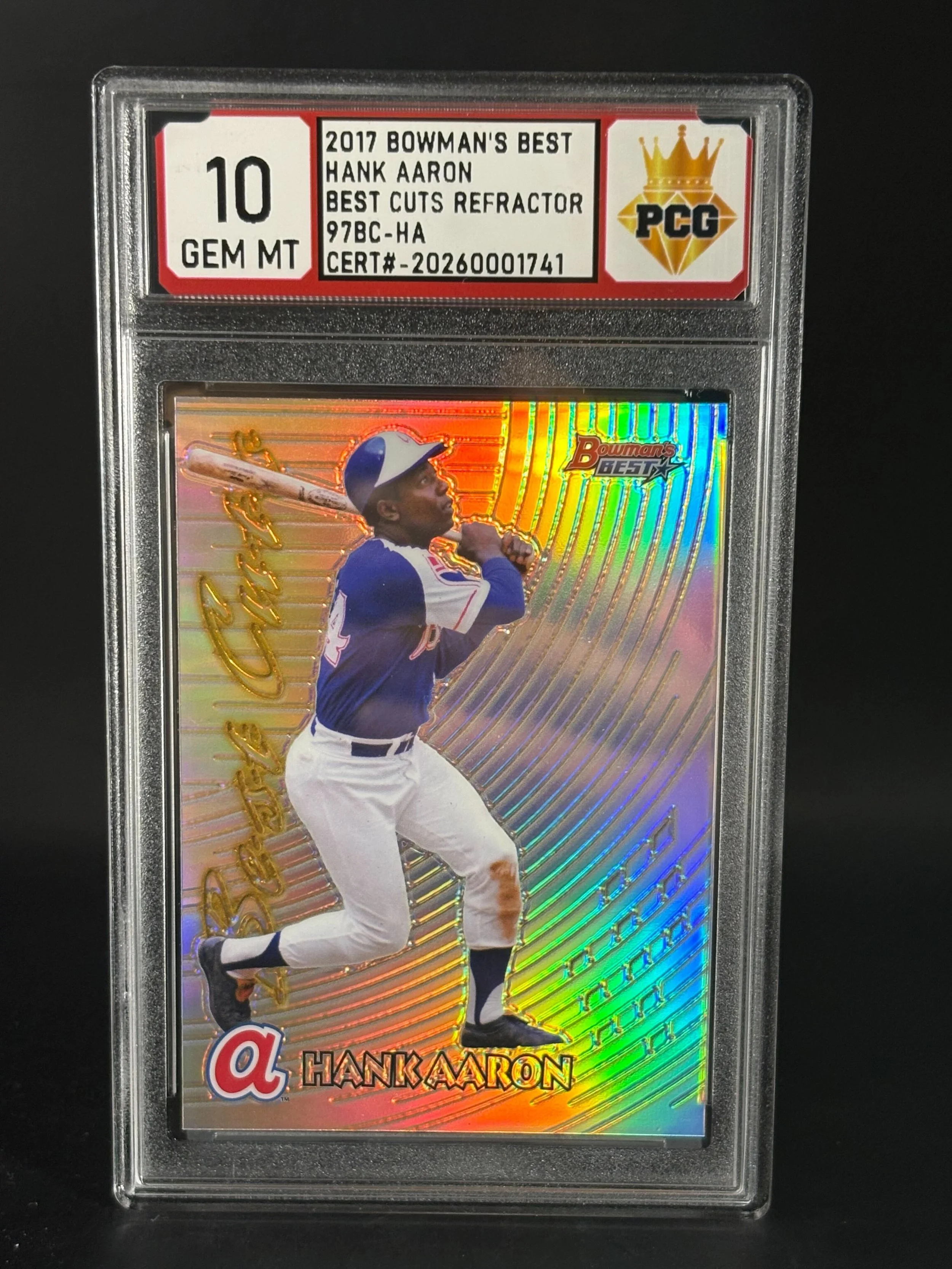 #20260001741 2017 HANK AARON 10 GEM MT