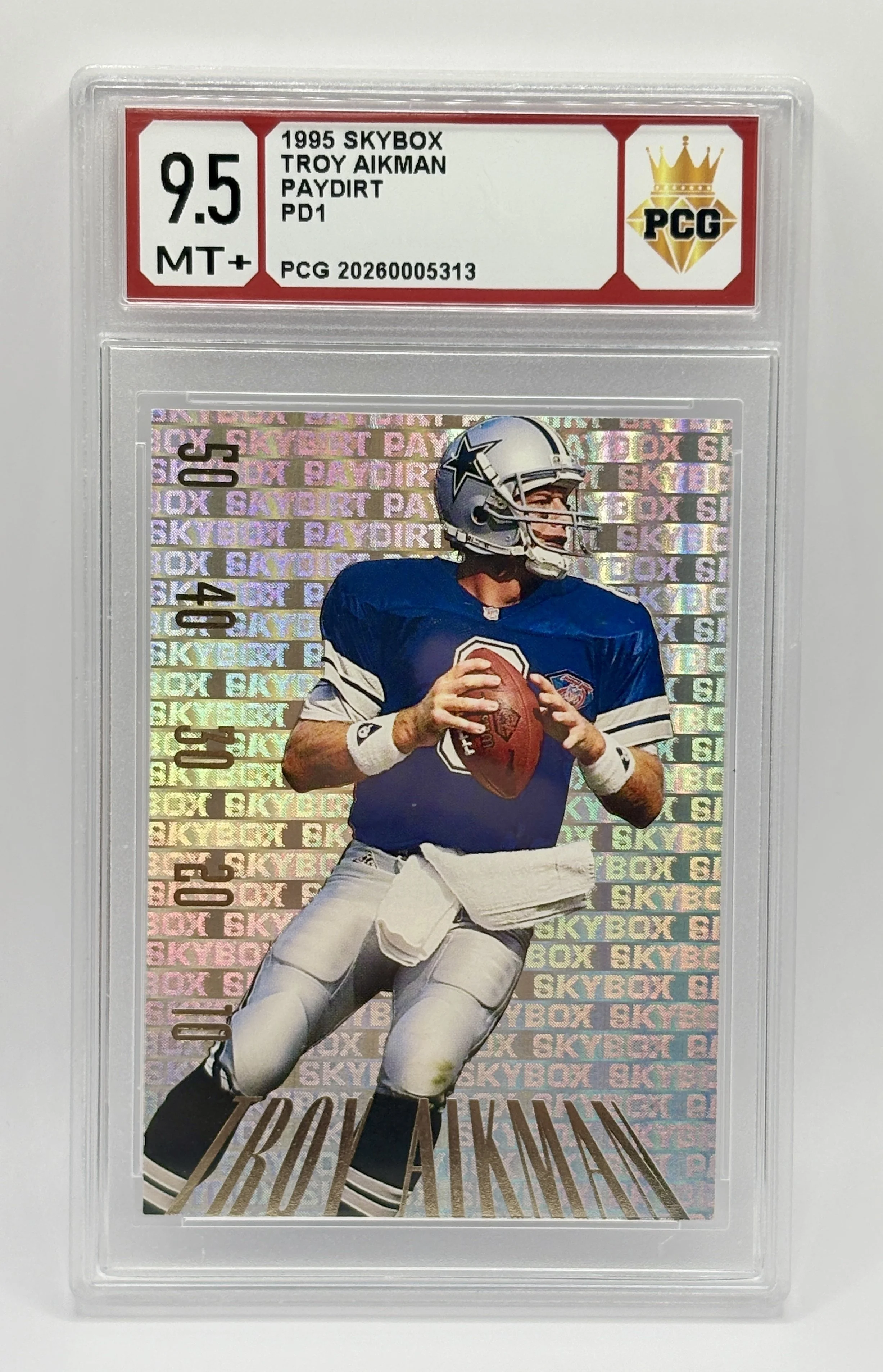 #20260005313 1995 TROY AIKMAN 9.5 MT+