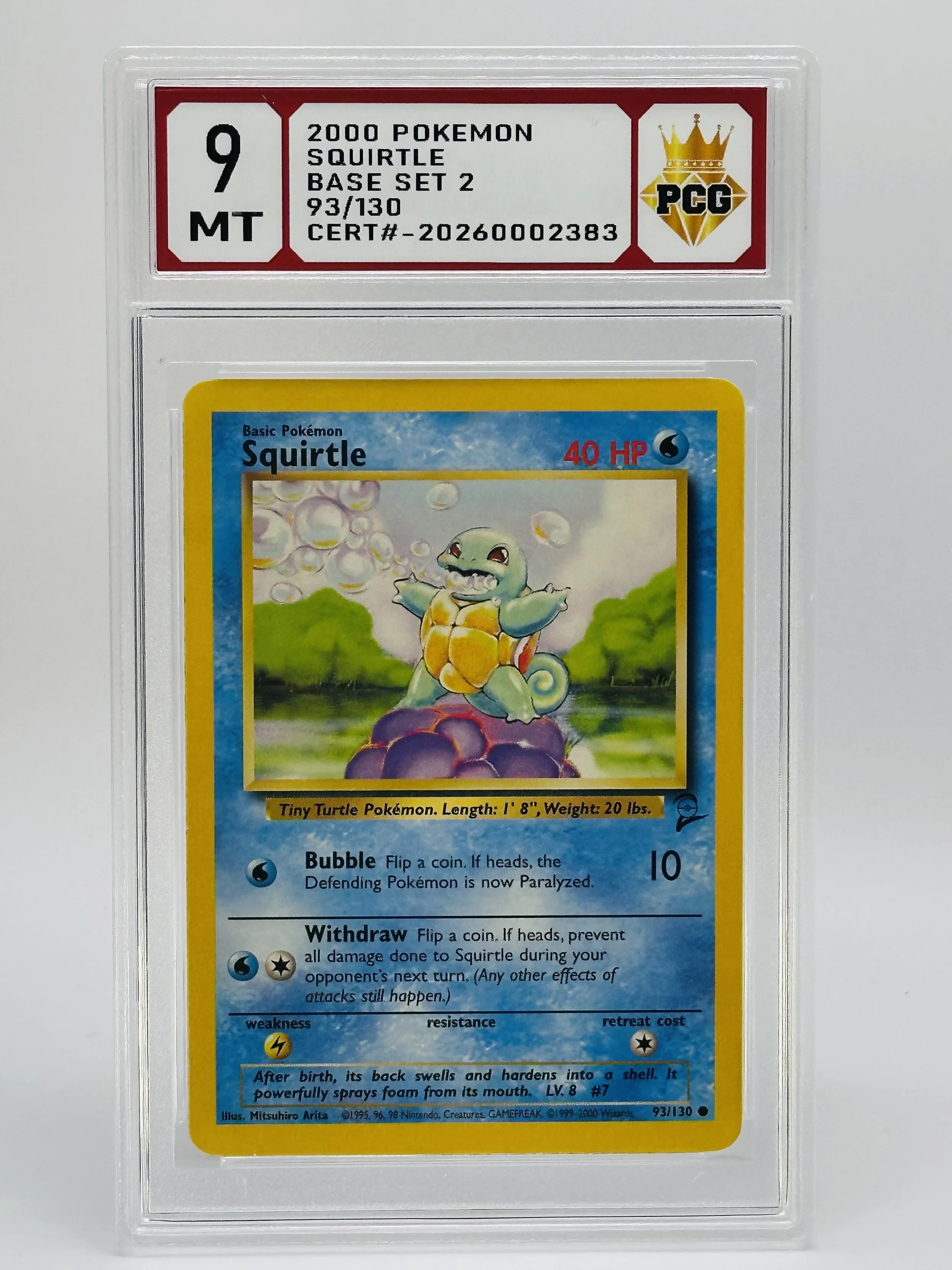 #20260002383 2000 SQUIRTLE 9
