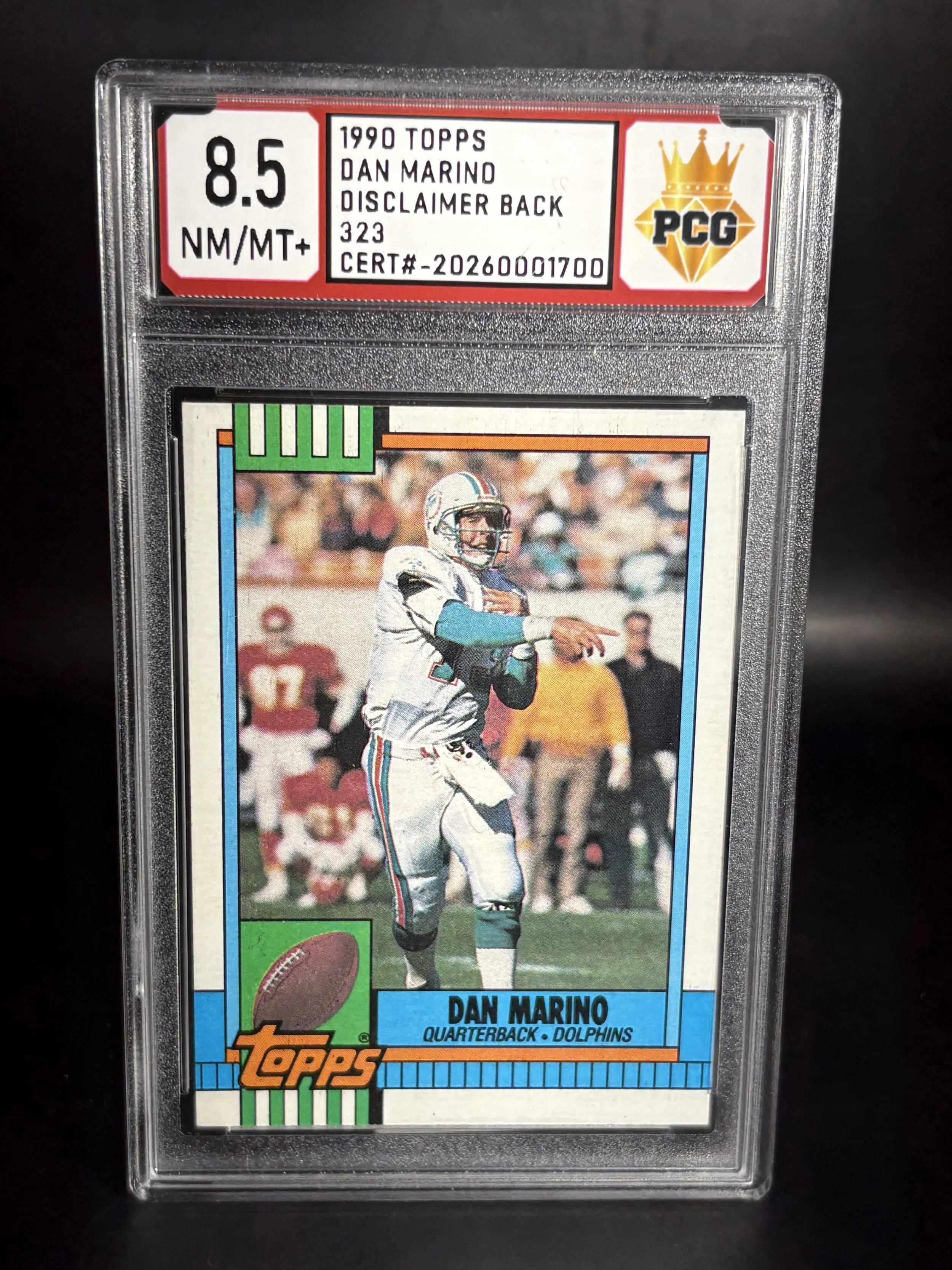 #20260001700 1990 DAN MARINO 8.5 NM/MT+