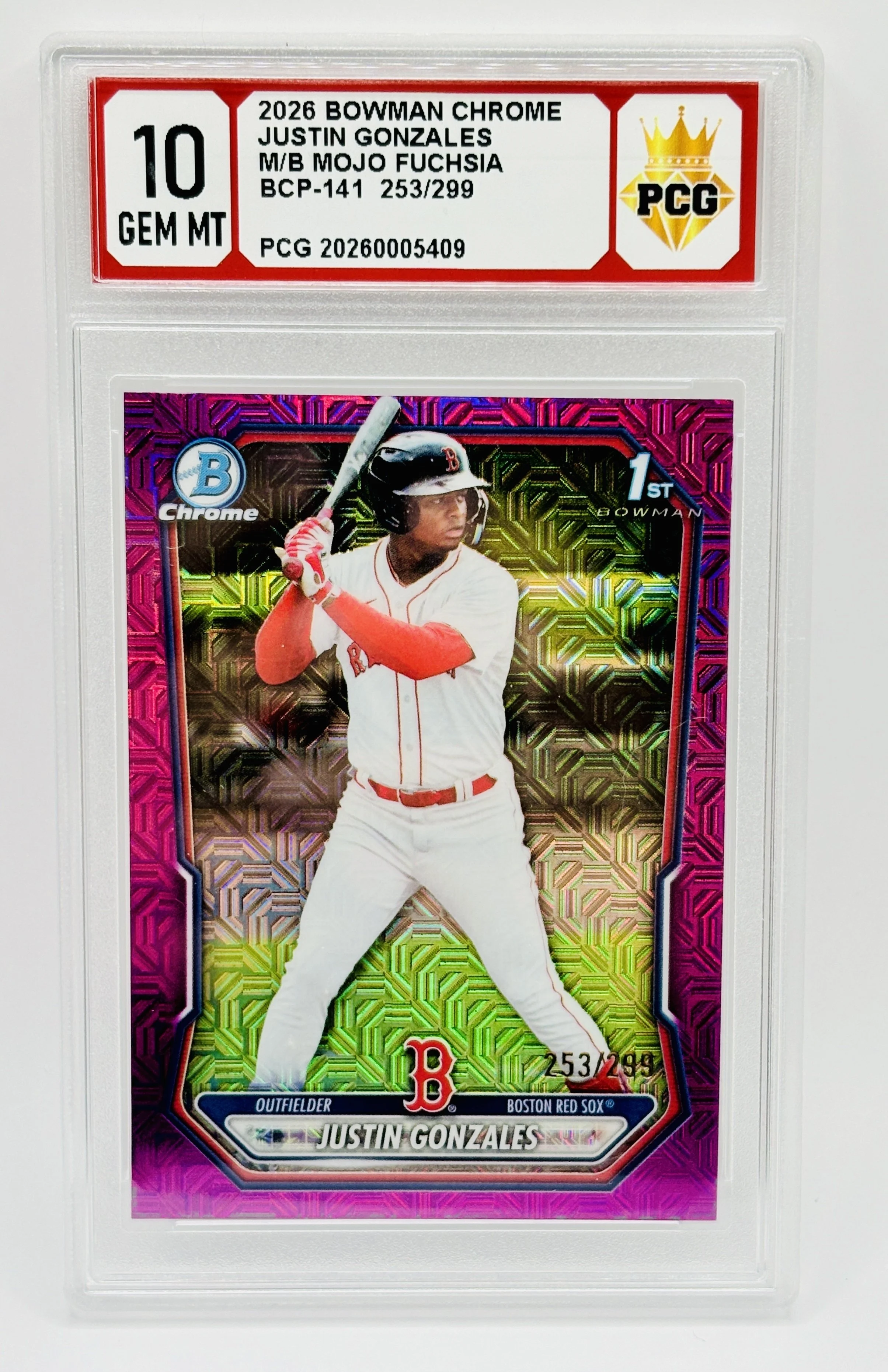 #20260005409 2026 JUSTIN GONZALES 10 GEM MT