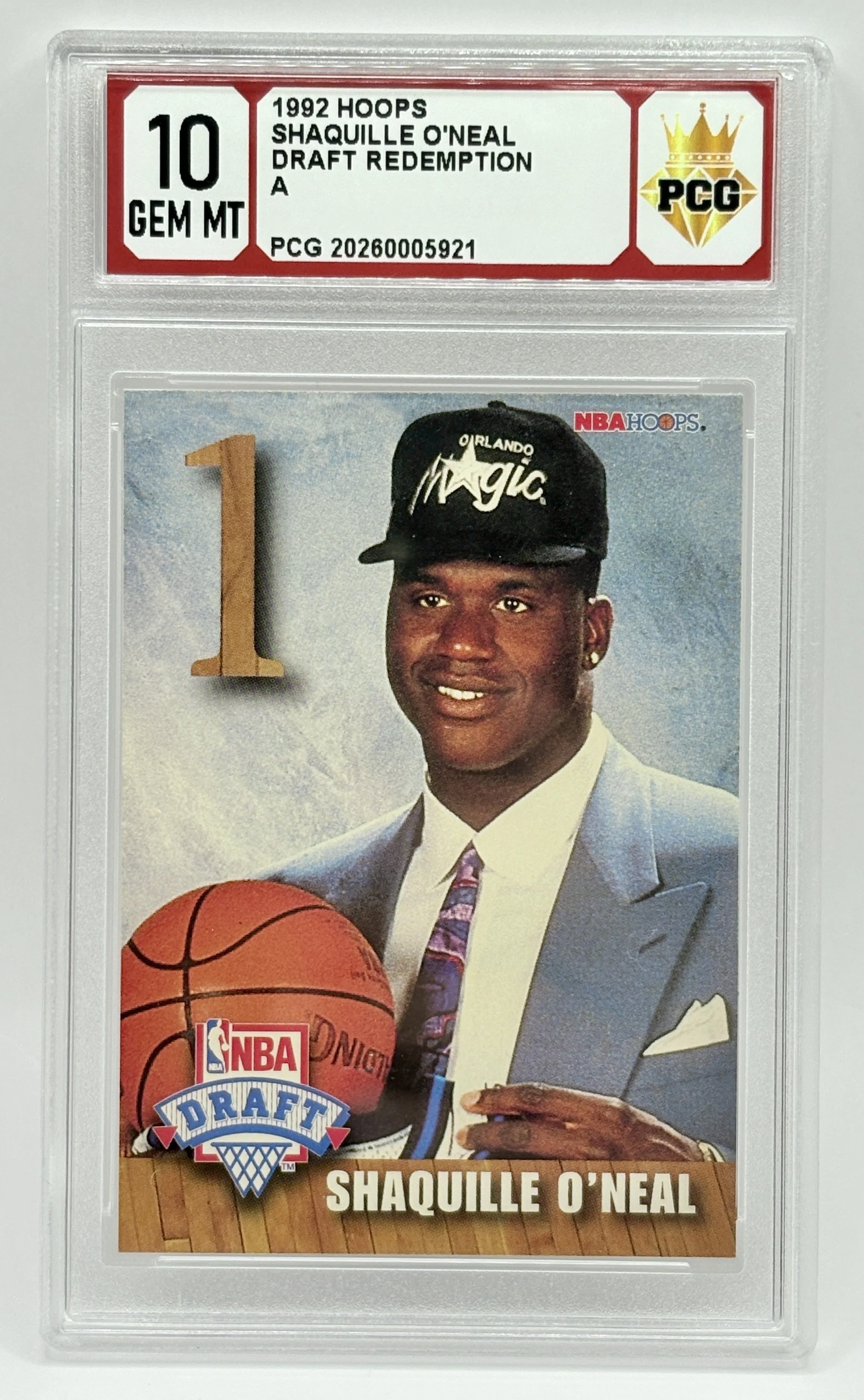 #20260005921 1992 SHAQUILLE ONEAL 10 GEM MT