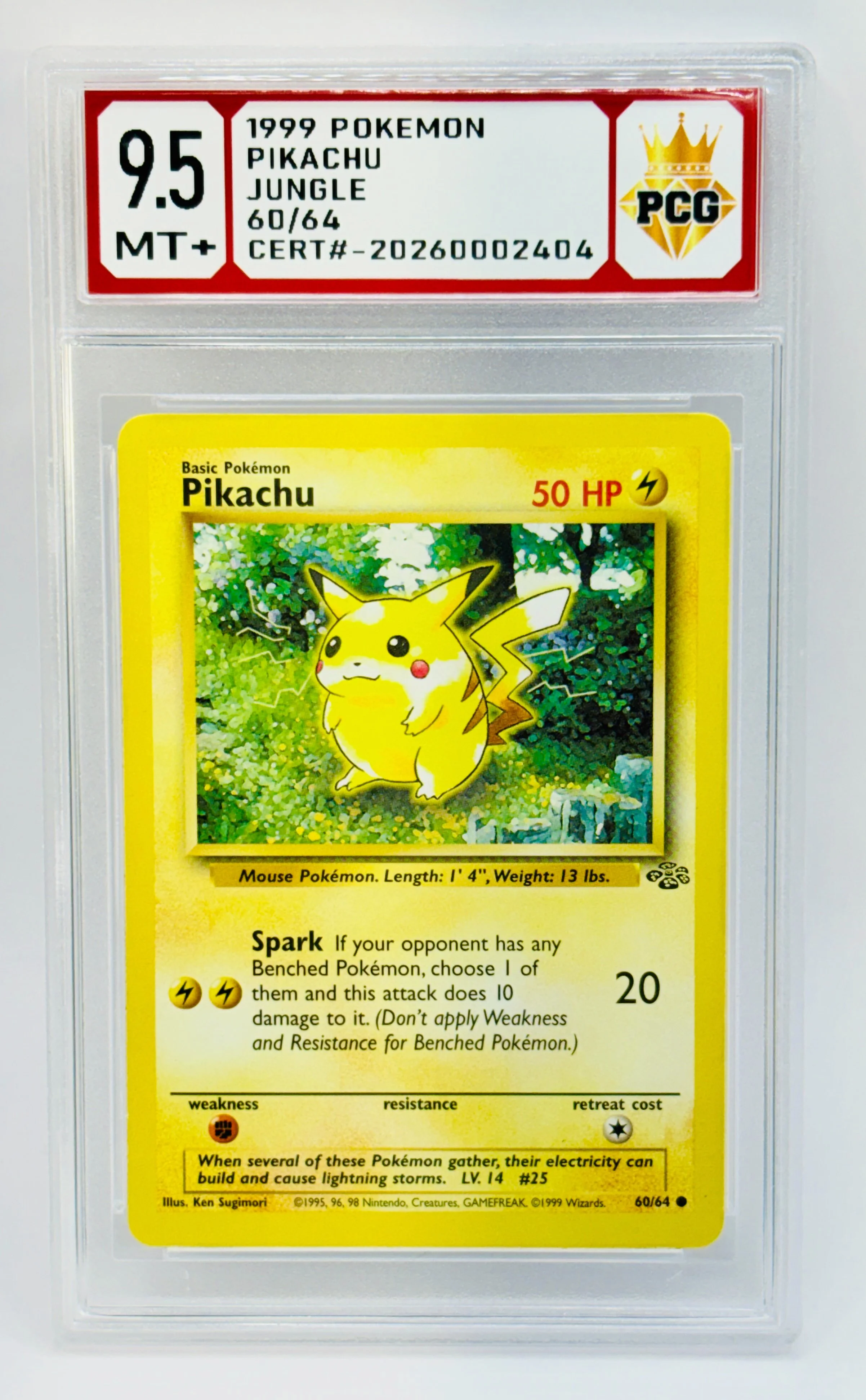 #20260002404 1999 PIKACHU 9.5 MT+