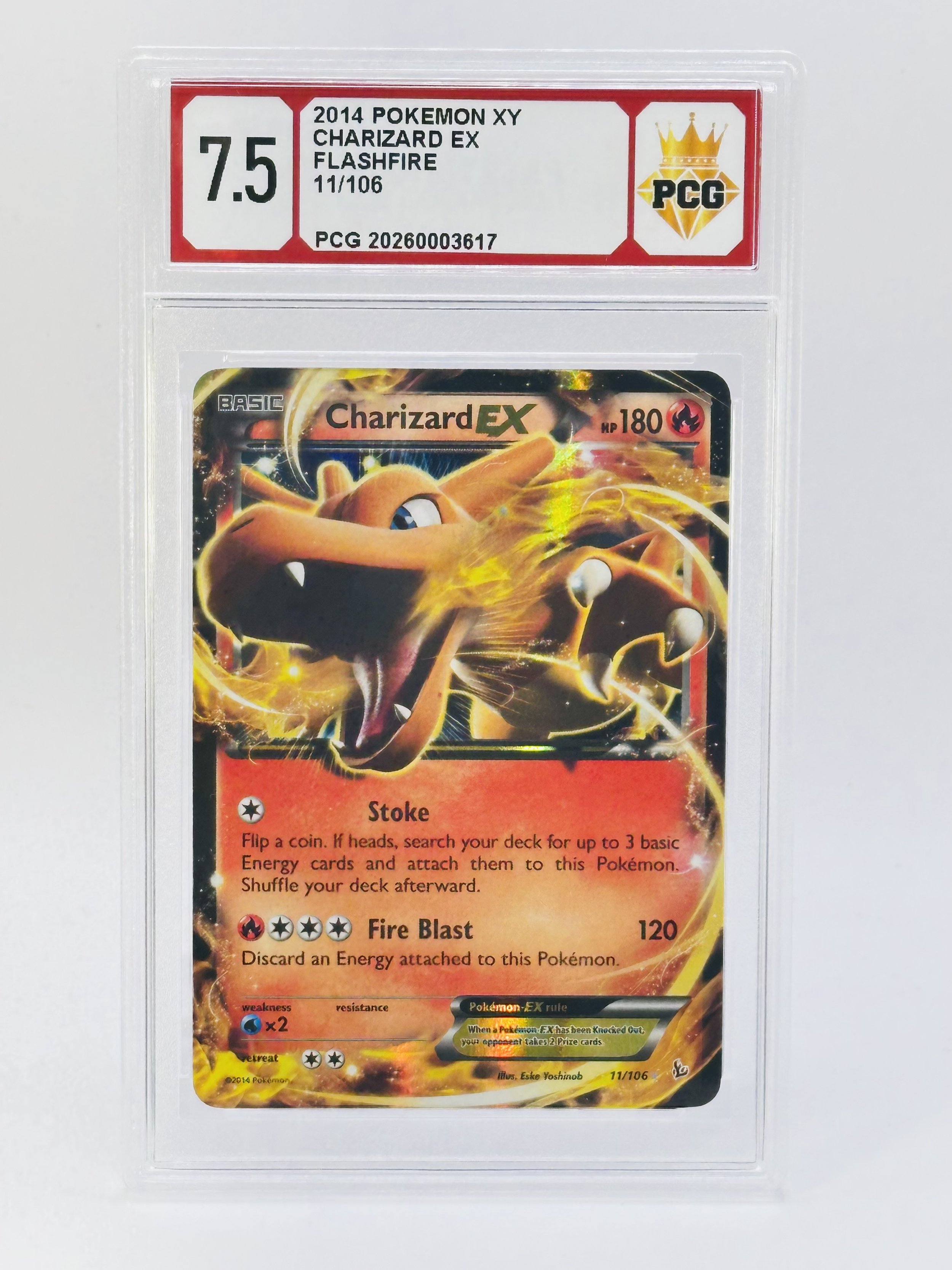 #20260003617 2014 CHARIZARD EX 7.5