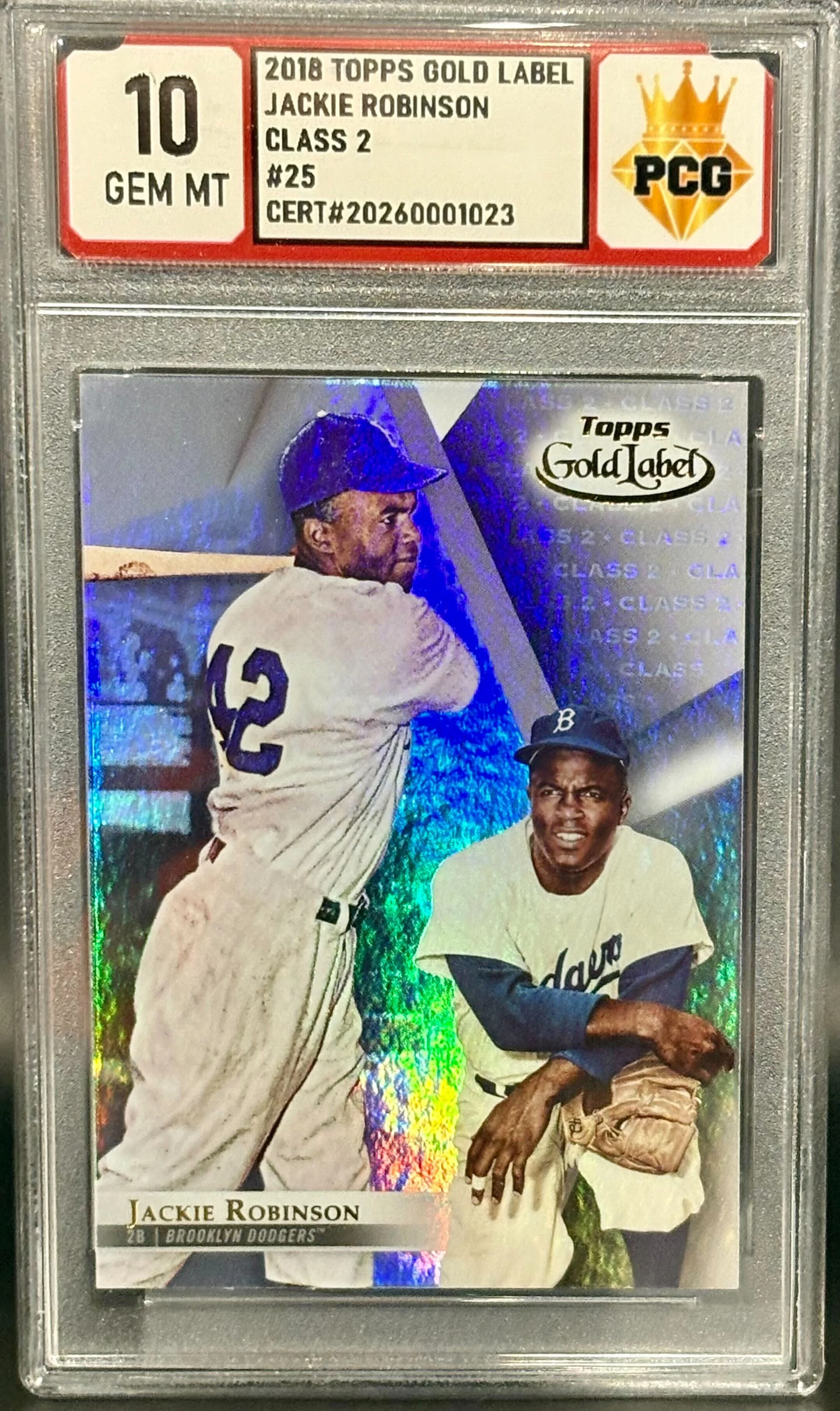 #20260001023 2018 JACKIE ROBINSON 10 GEM MT