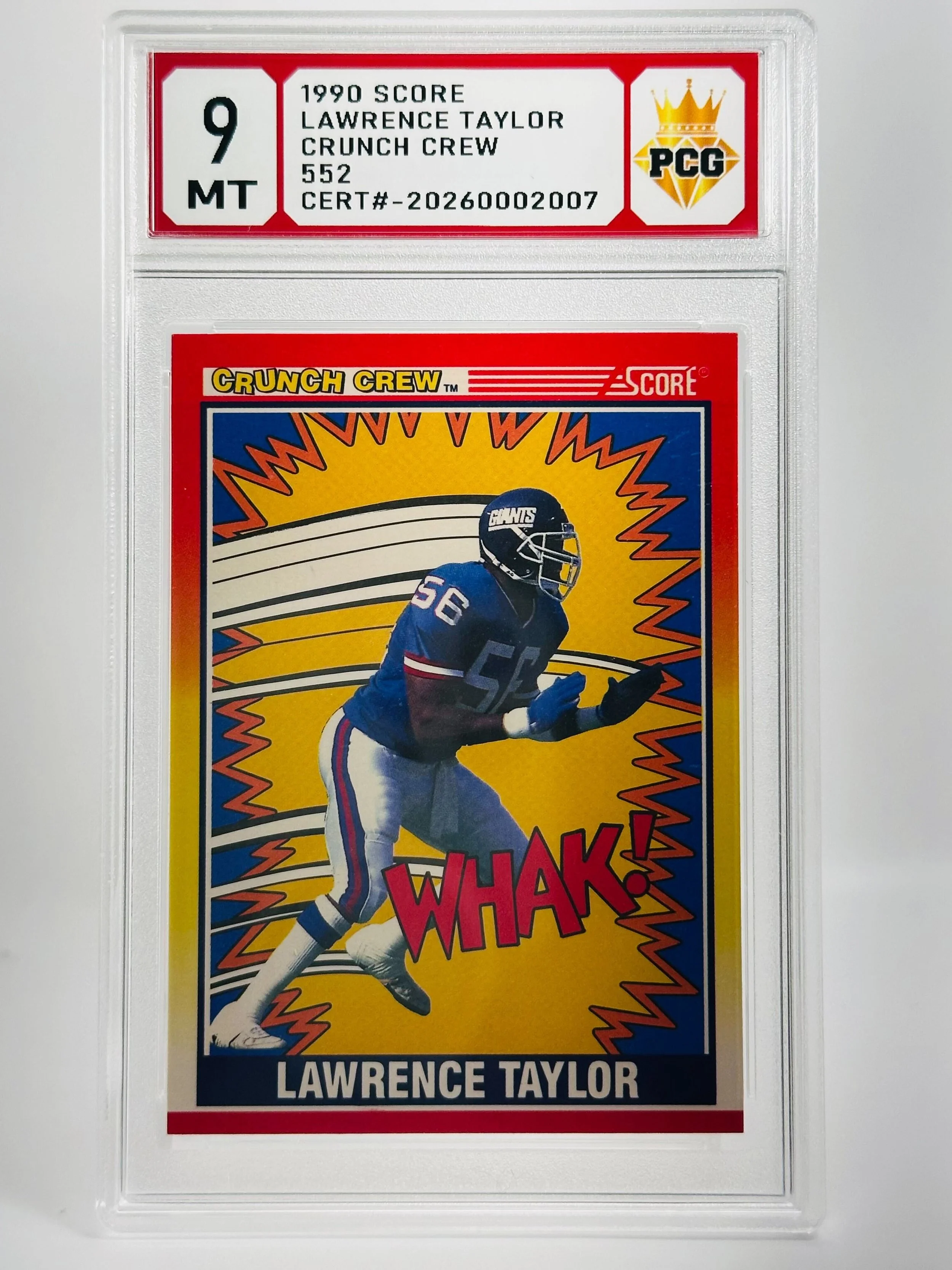#20260002007 1990 LAWRENCE TAYLOR 9 MT
