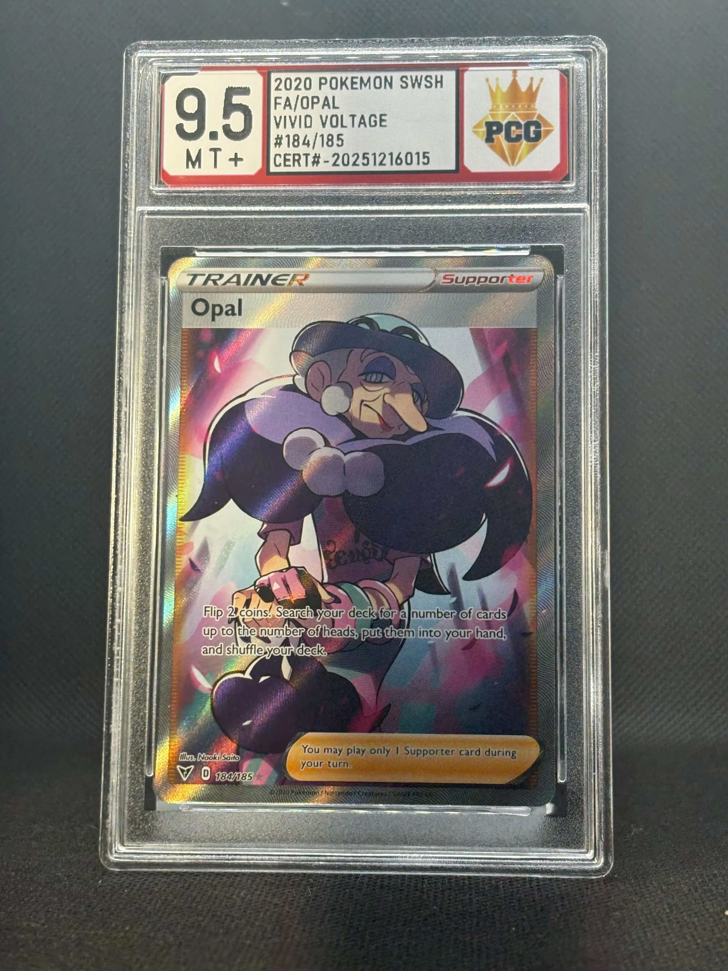 #20251216015 2020 POKEMON SWSH FA/OPAL VIVID 9.5MT +