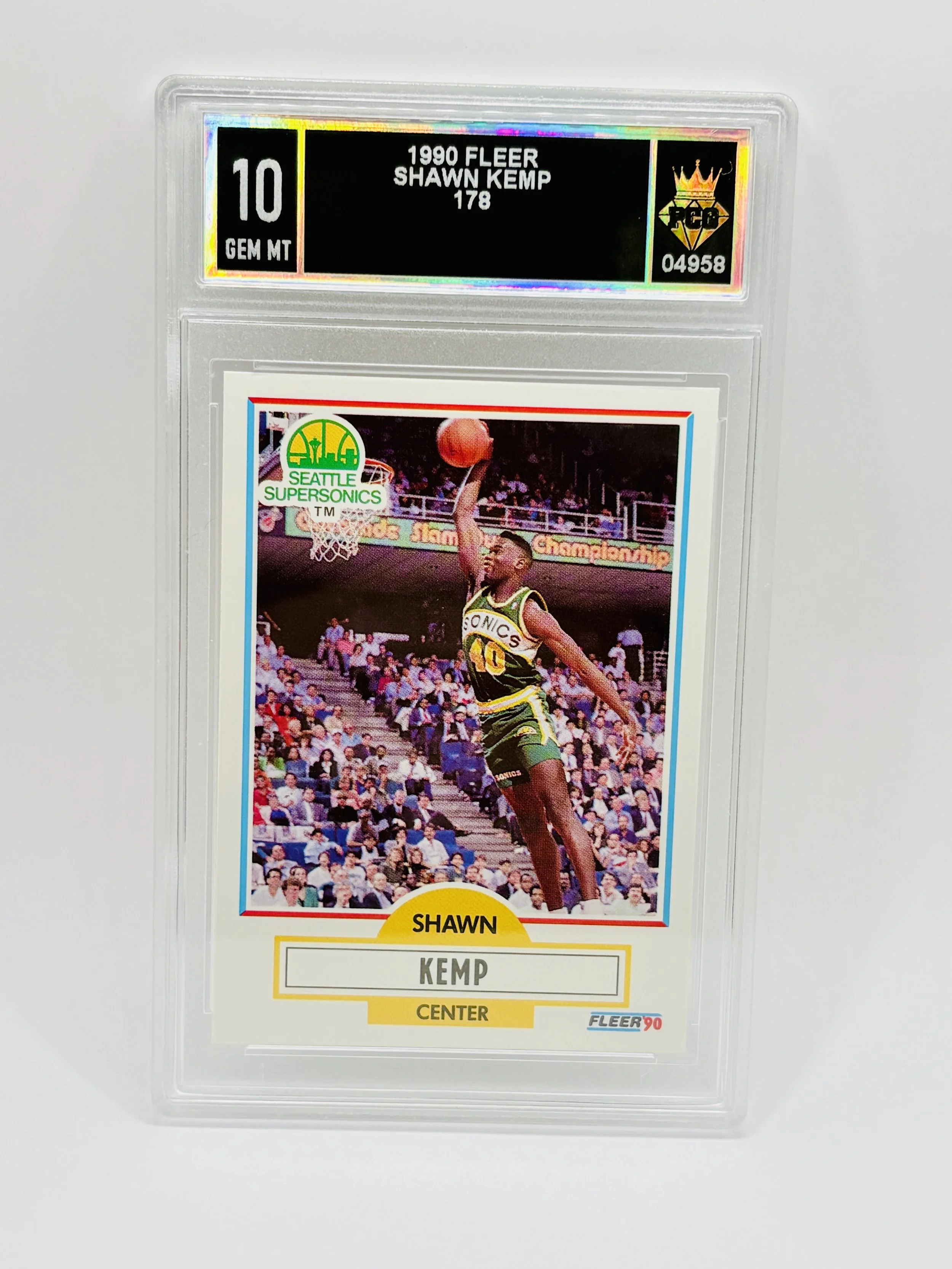 #20260004958 1990 SHAWN KEMP 10 GEM MT