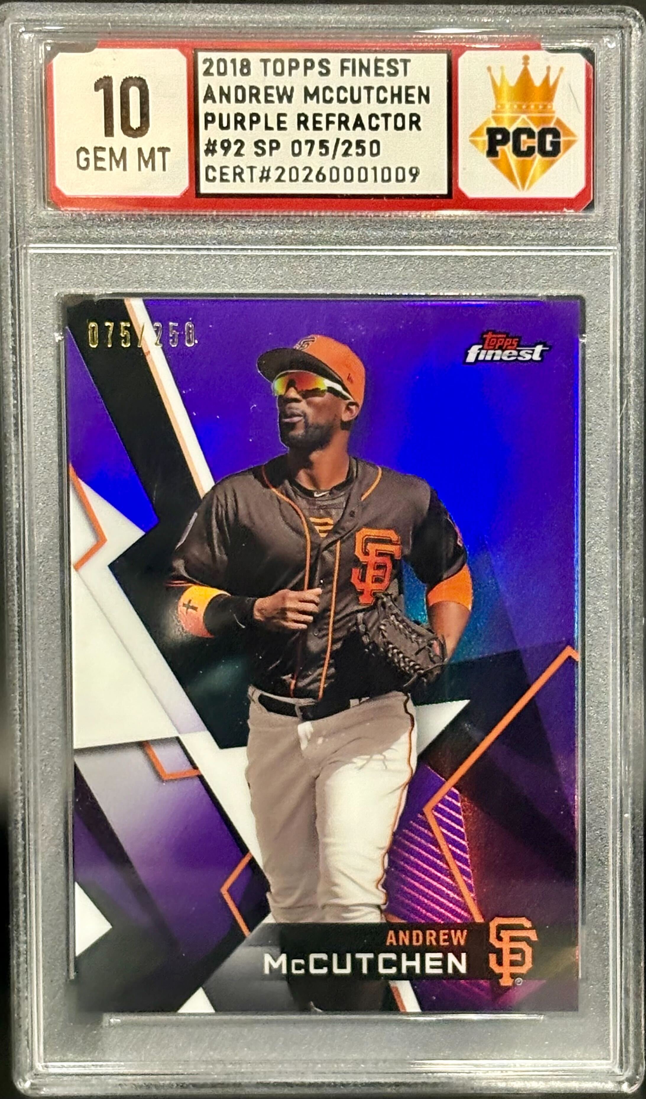 #20260001009 2018 ANDREW MCCUTCHEN 10 GEM MT