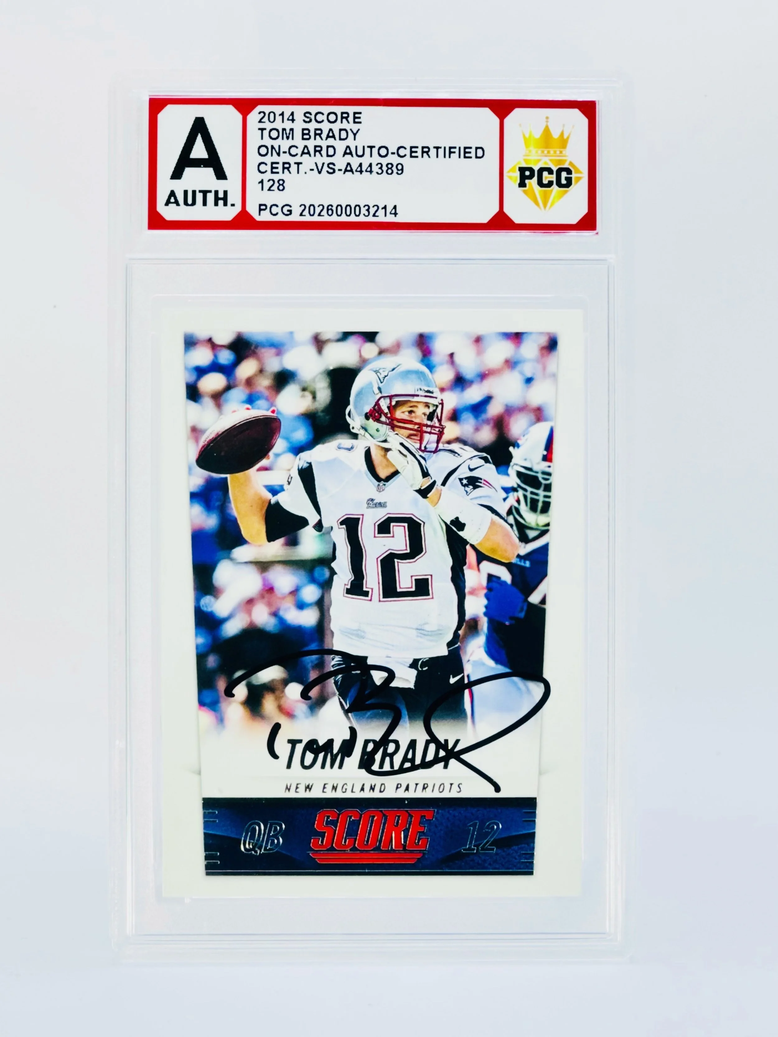 #20260003214 2014 TOM BRADY AUTHENTIC AUTO