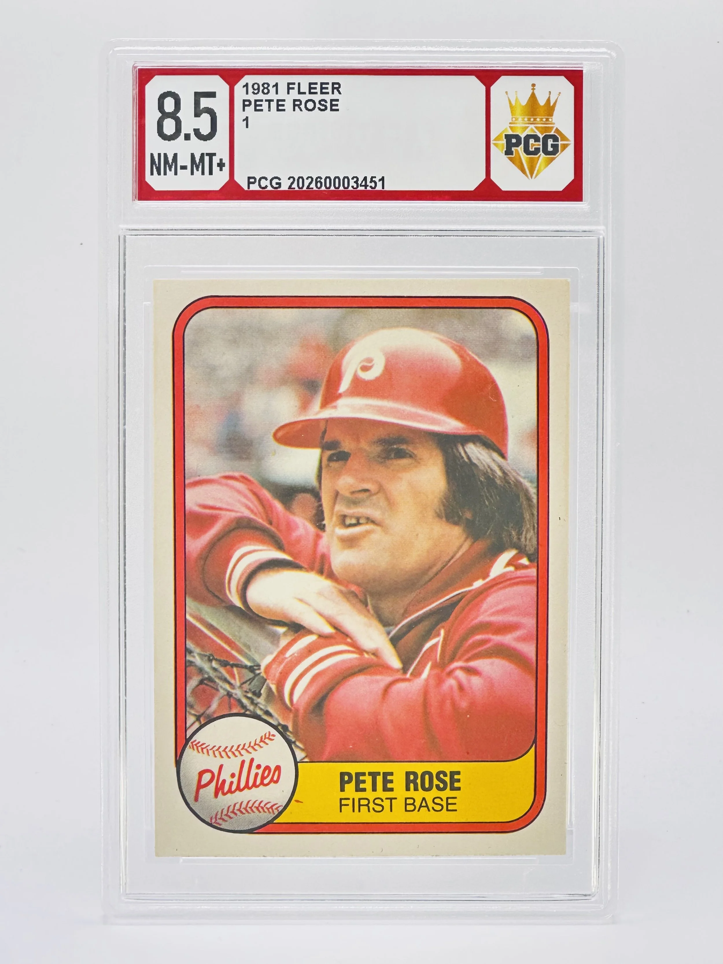 #20260003451 1981 PETE ROSE 8.5 NM-MT+