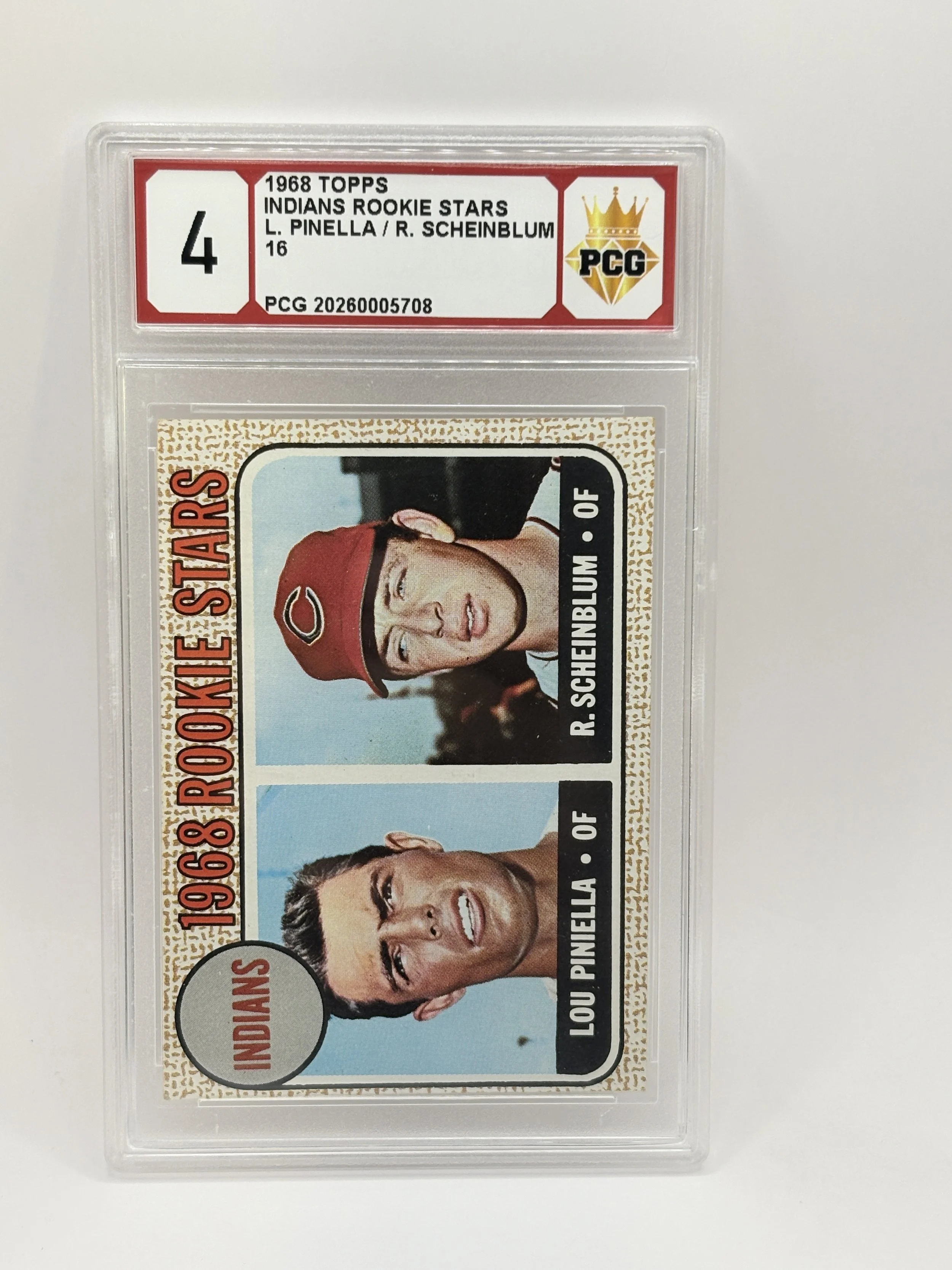 #20260005708 1968 INDIANS ROOKIE STARS 4