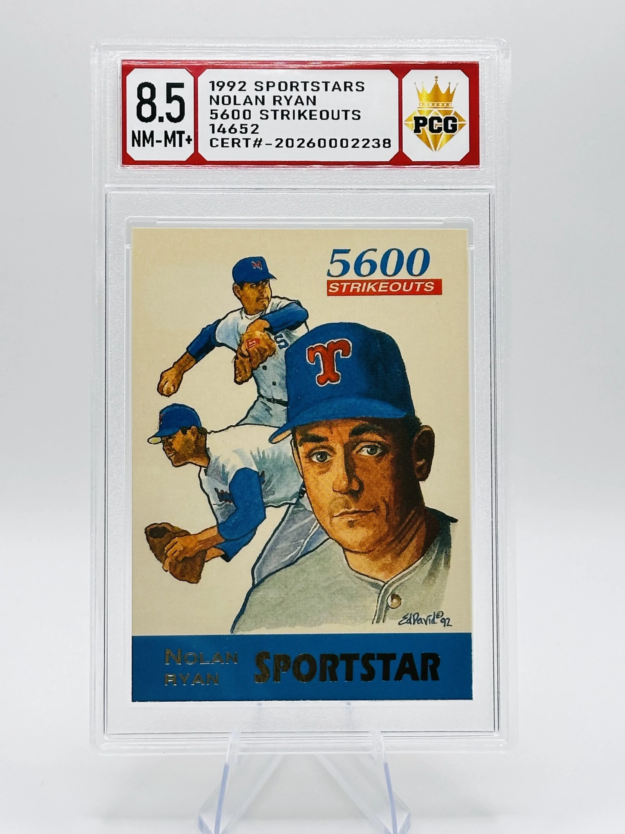 #20260002238 1992 NOLAN RYAN 8.5 NM-MT+