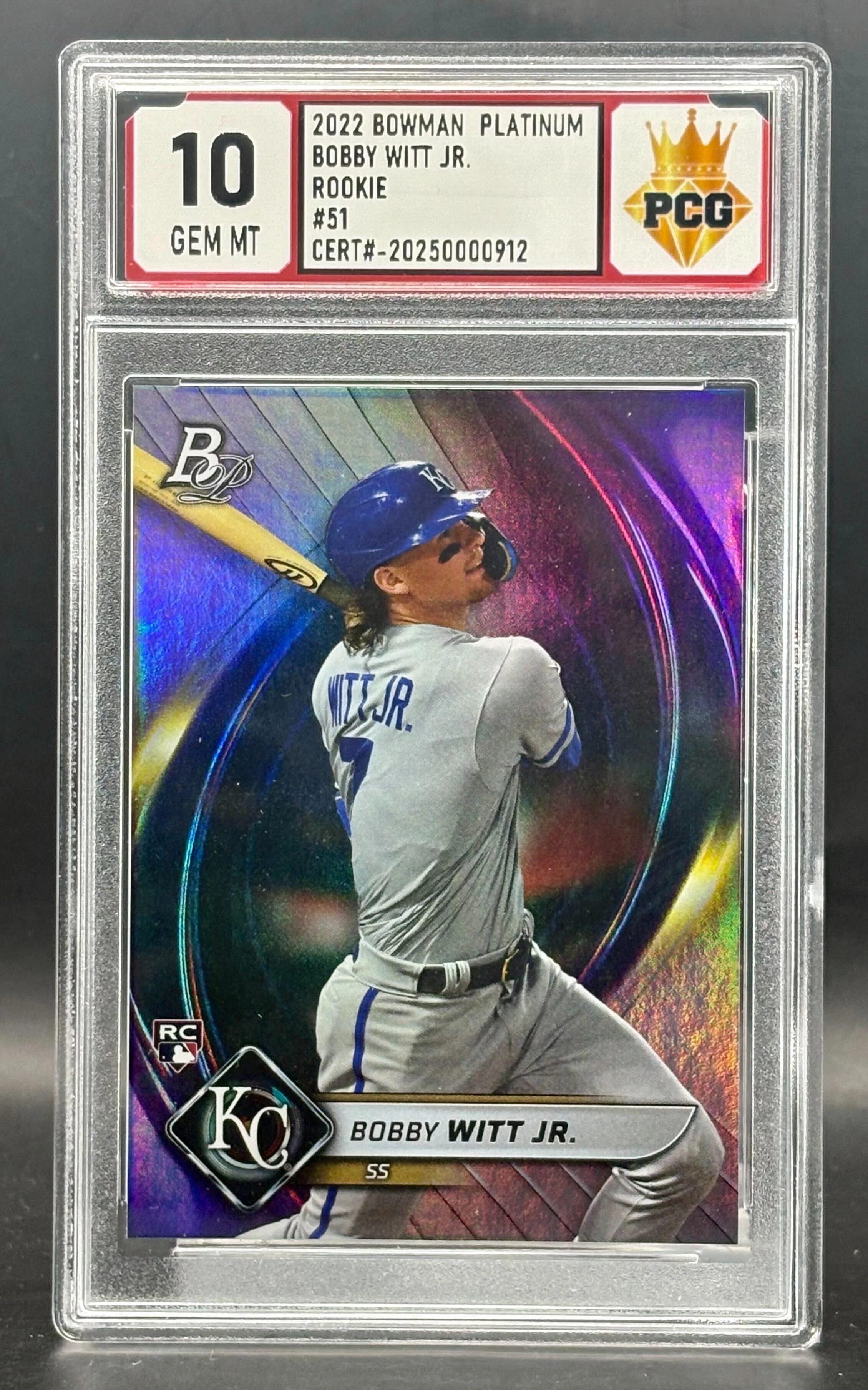 #20250000912 2022 BOBBY WITT JR. RC 10 GEM MT