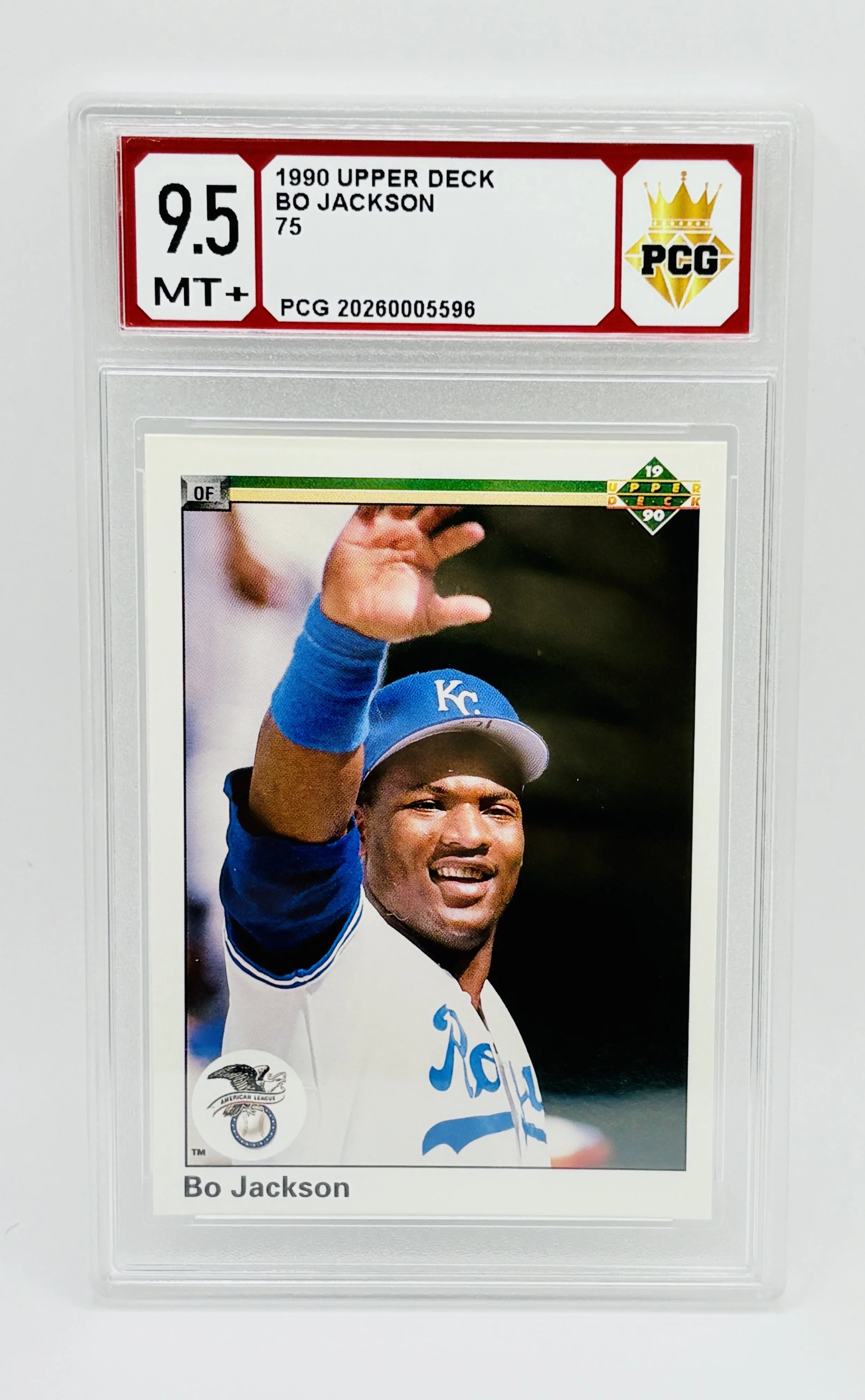 #20260005596 1990 BO JACKSON 9.5 MT+