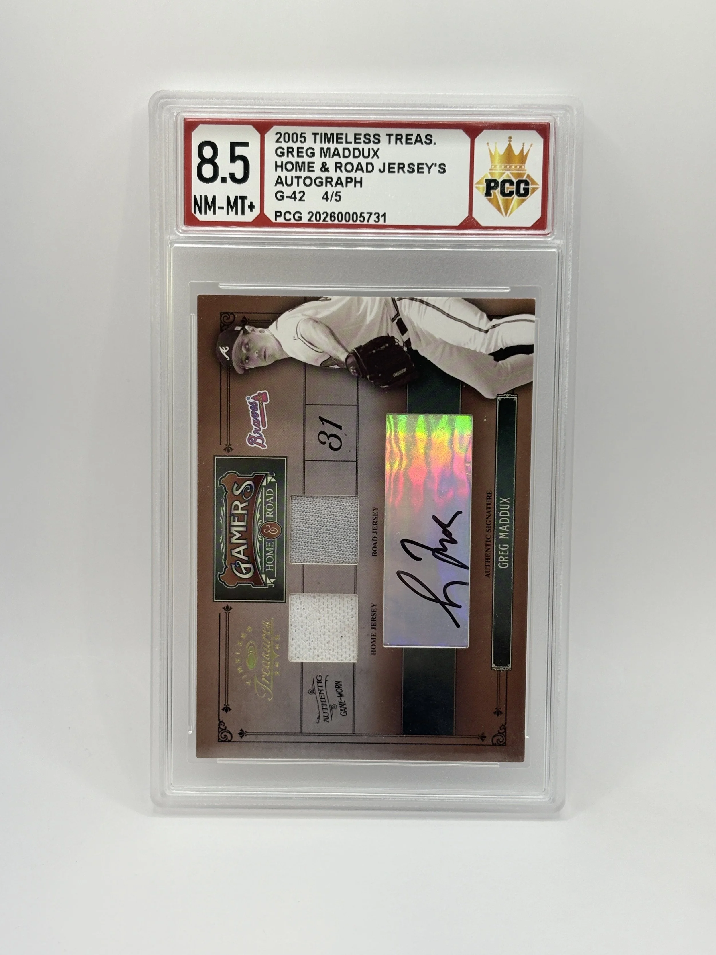 #20260005731 2025 GREG MADDUX 8.5 NM-MT+