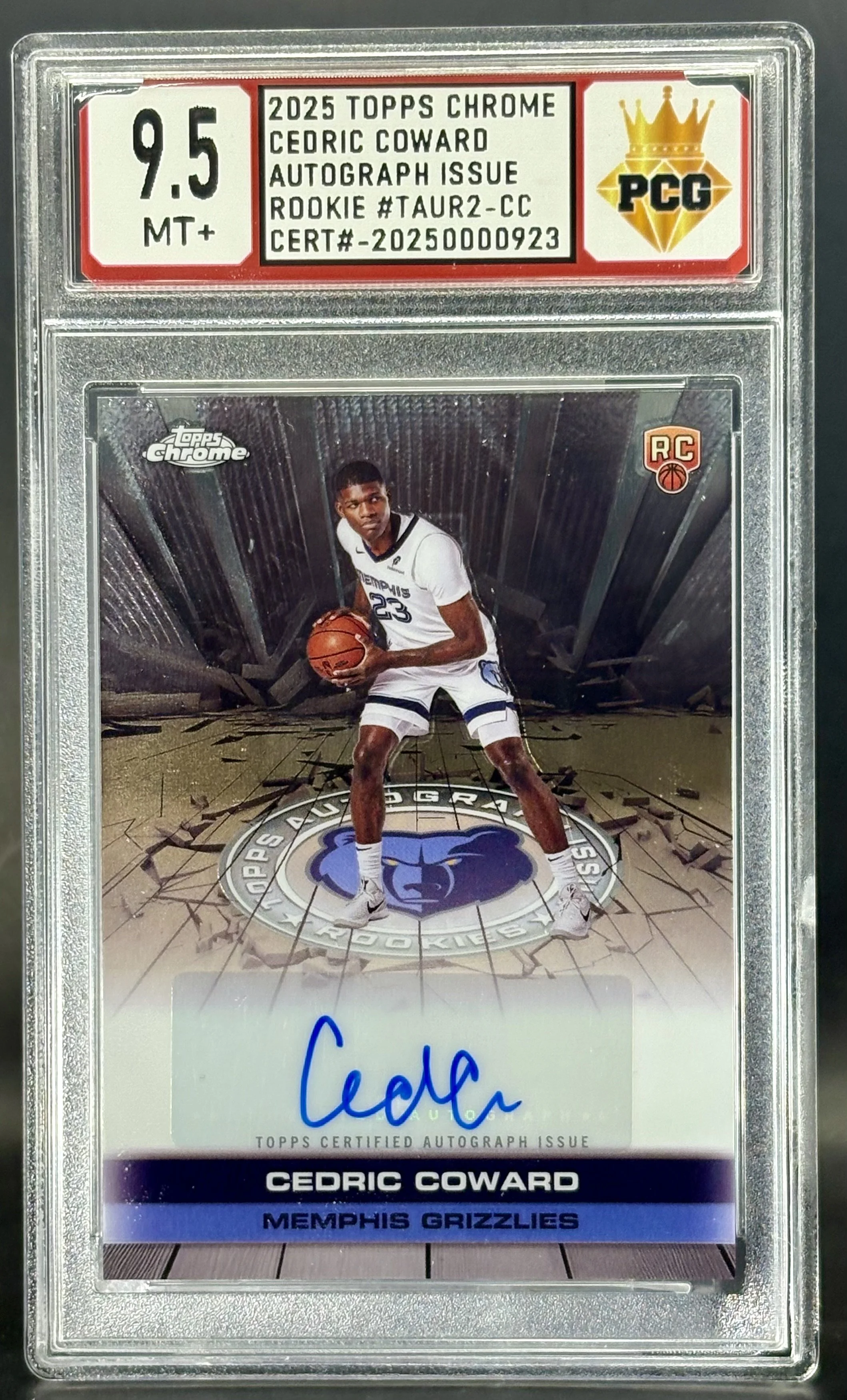 #20250000923 2025 CEDRIC COWARD 9.5 MT +