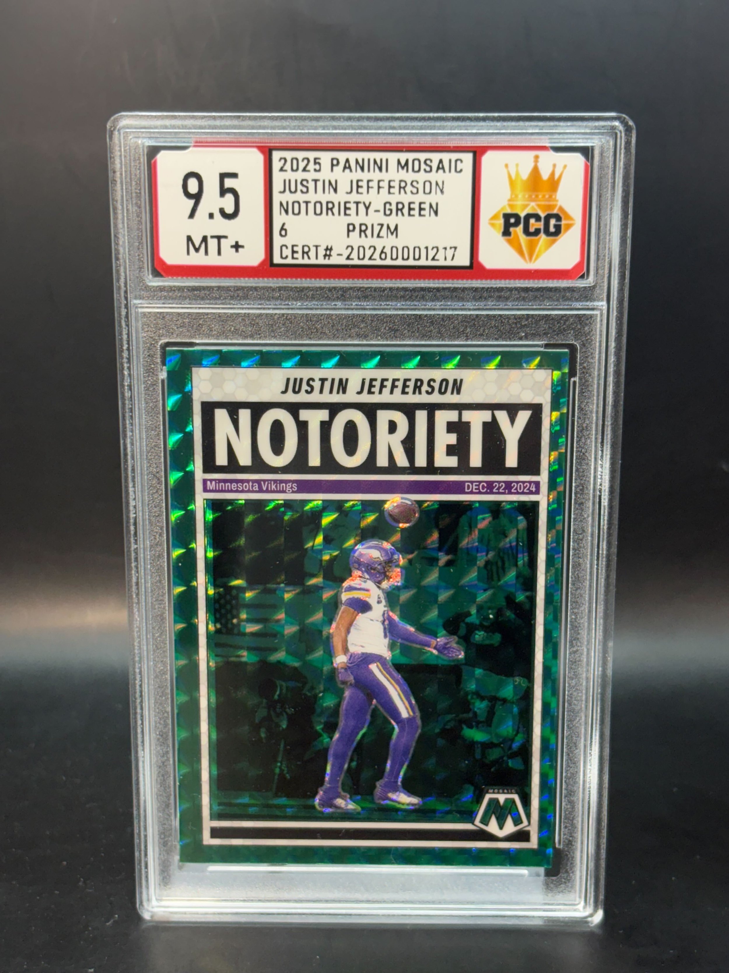 #20260001217 2025 JUSTIN JEFFERSON 9.5 MT +
