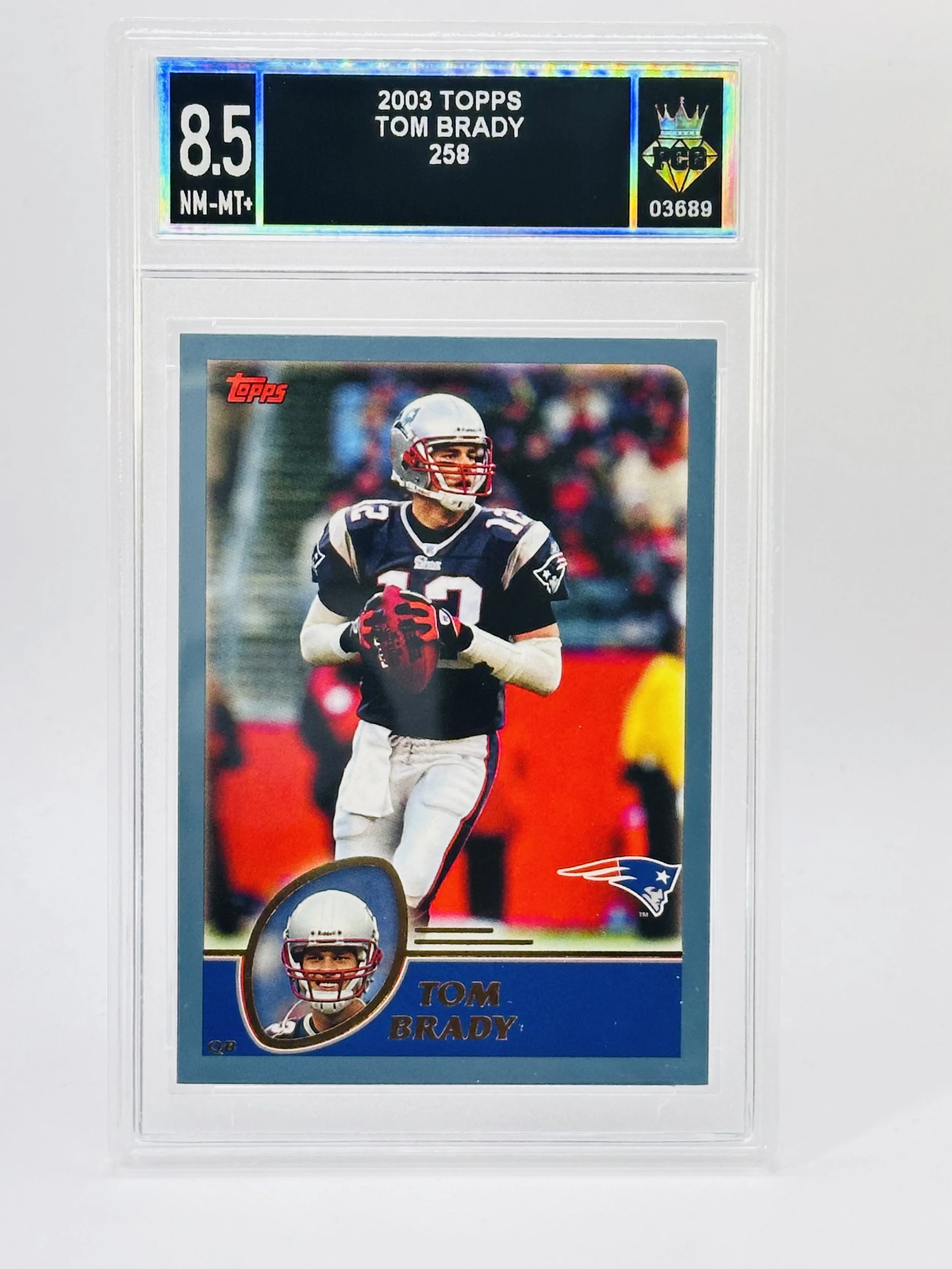 #20260003689 2003 TOM BRADY 8.5 NM-MT+