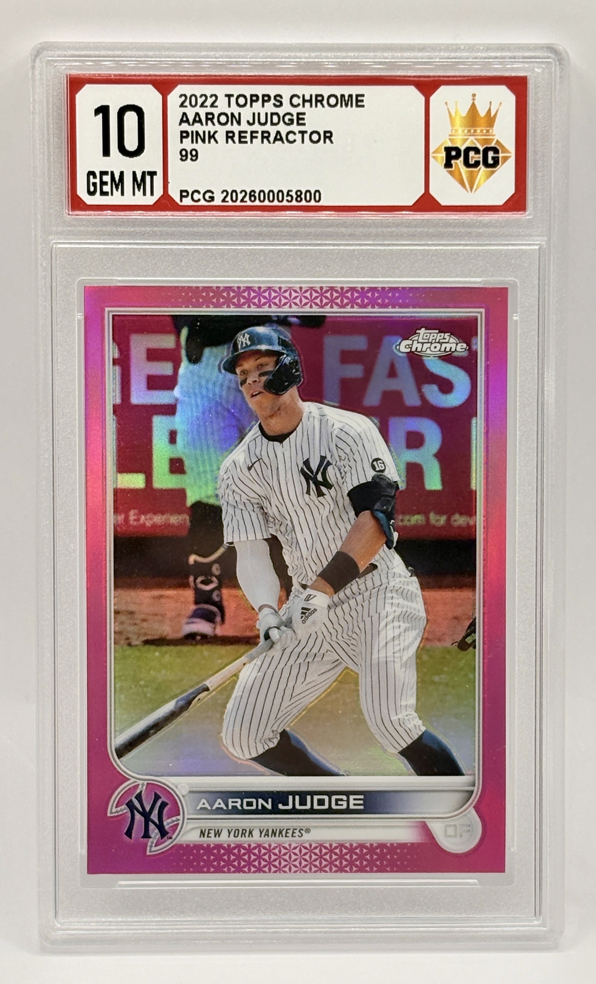 #20260005800 2022 AARON JUDGE 10 GEM MT