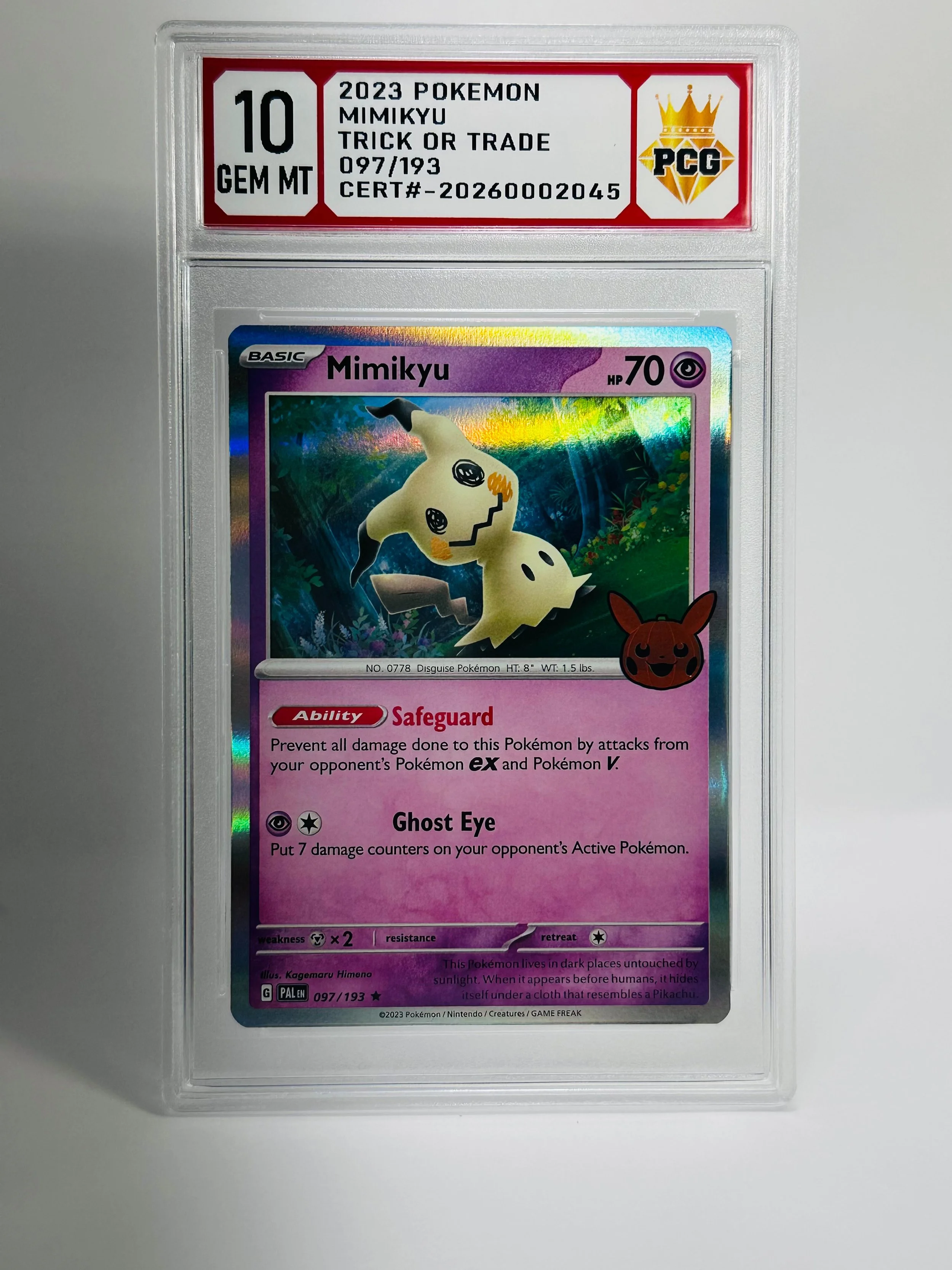 #20260002045 2023 MIMIKYU 10 GEM MT