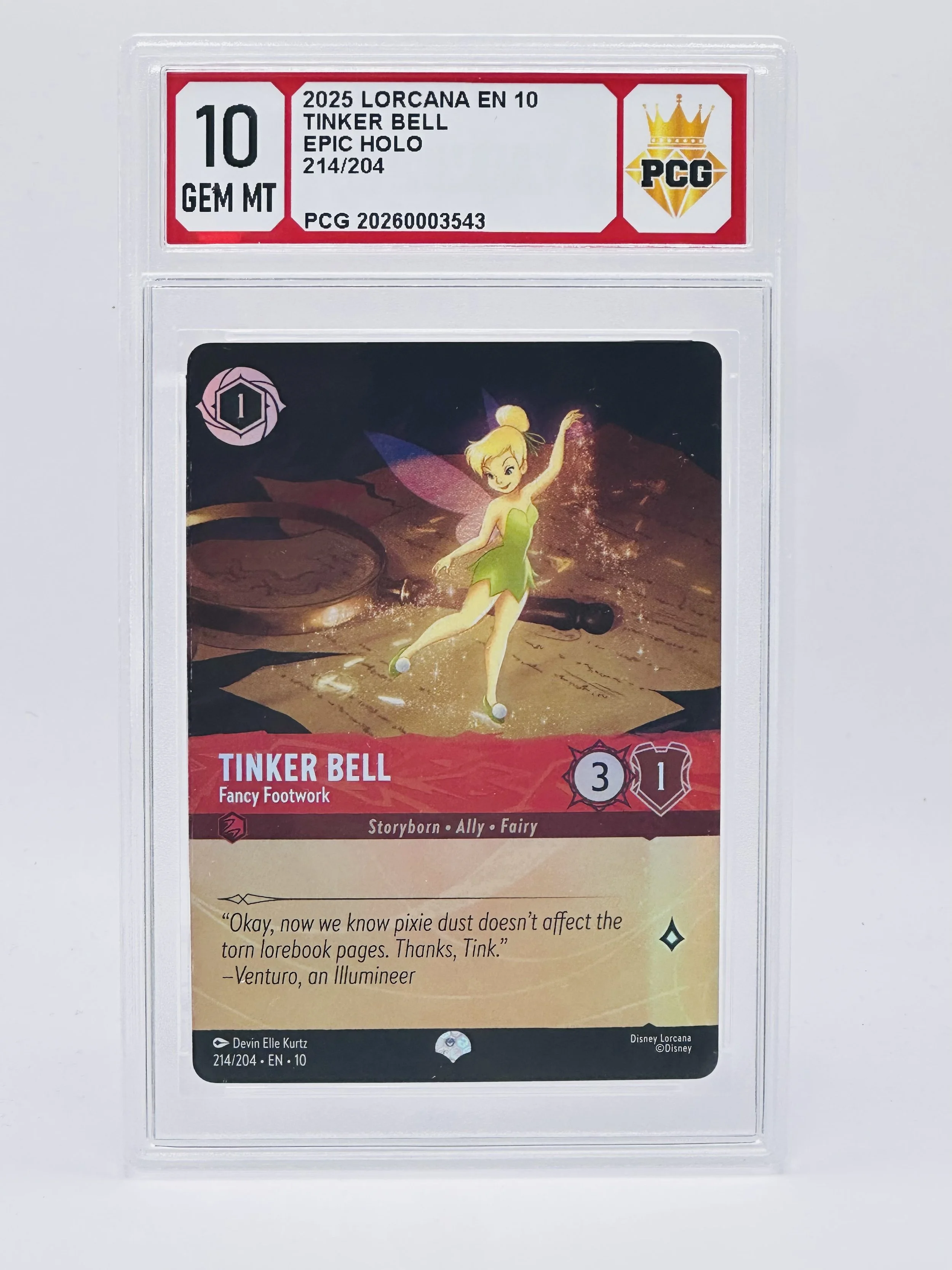 #20260003543 2025 TINKER BELL 10 GEM MT