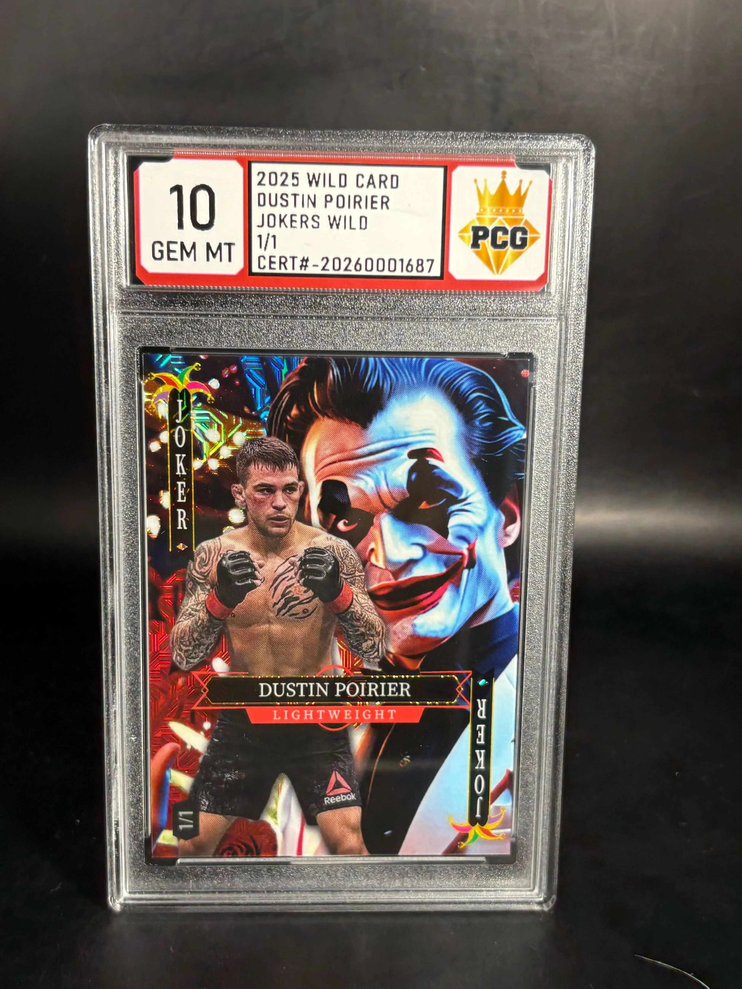 #20260001687 2025 DUSTIN POIRIER 10 GEM MT