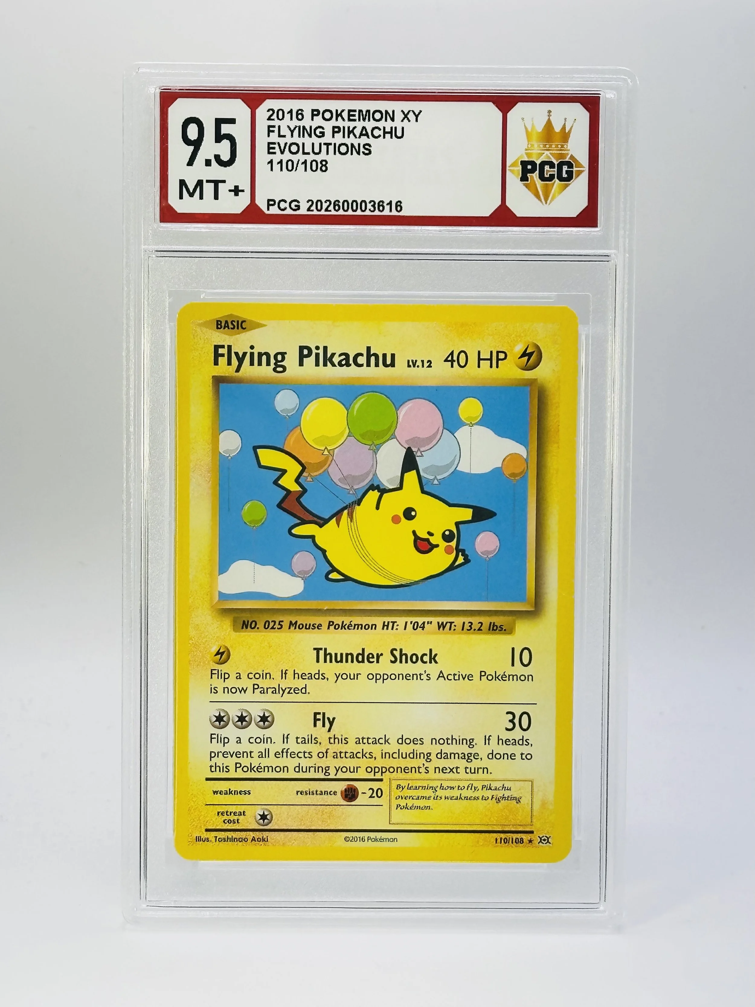 #20260003616 2016 FLYING PIKACHU 9.5 MT+