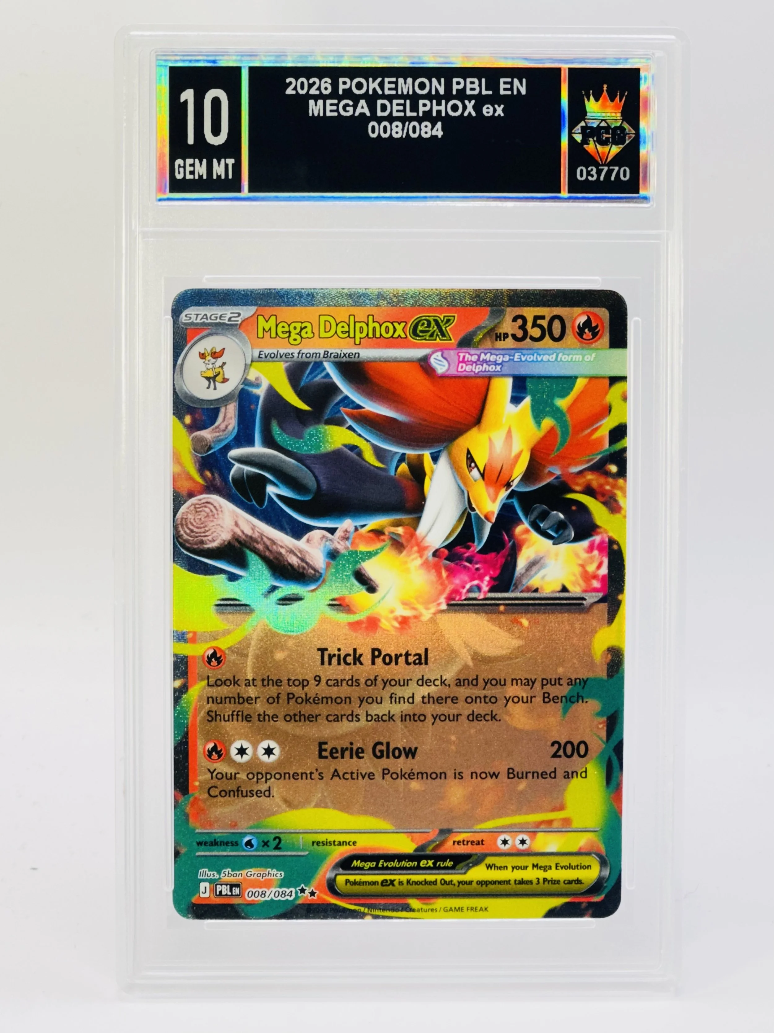#20260003770 2026 MEGA DELPHOX EX 10 GEM MT