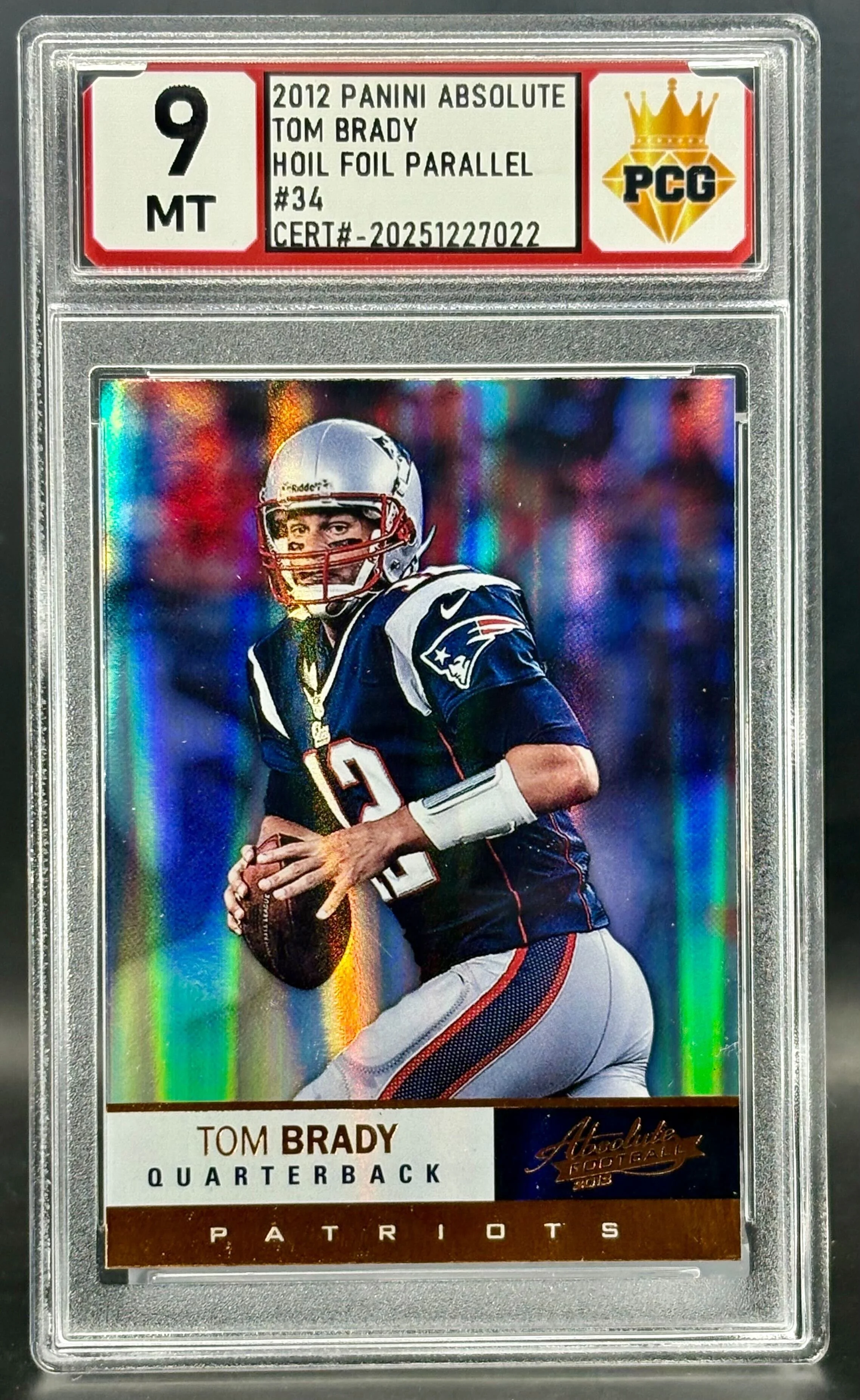 #20251227018 2012 TOM BRADY 9 MT