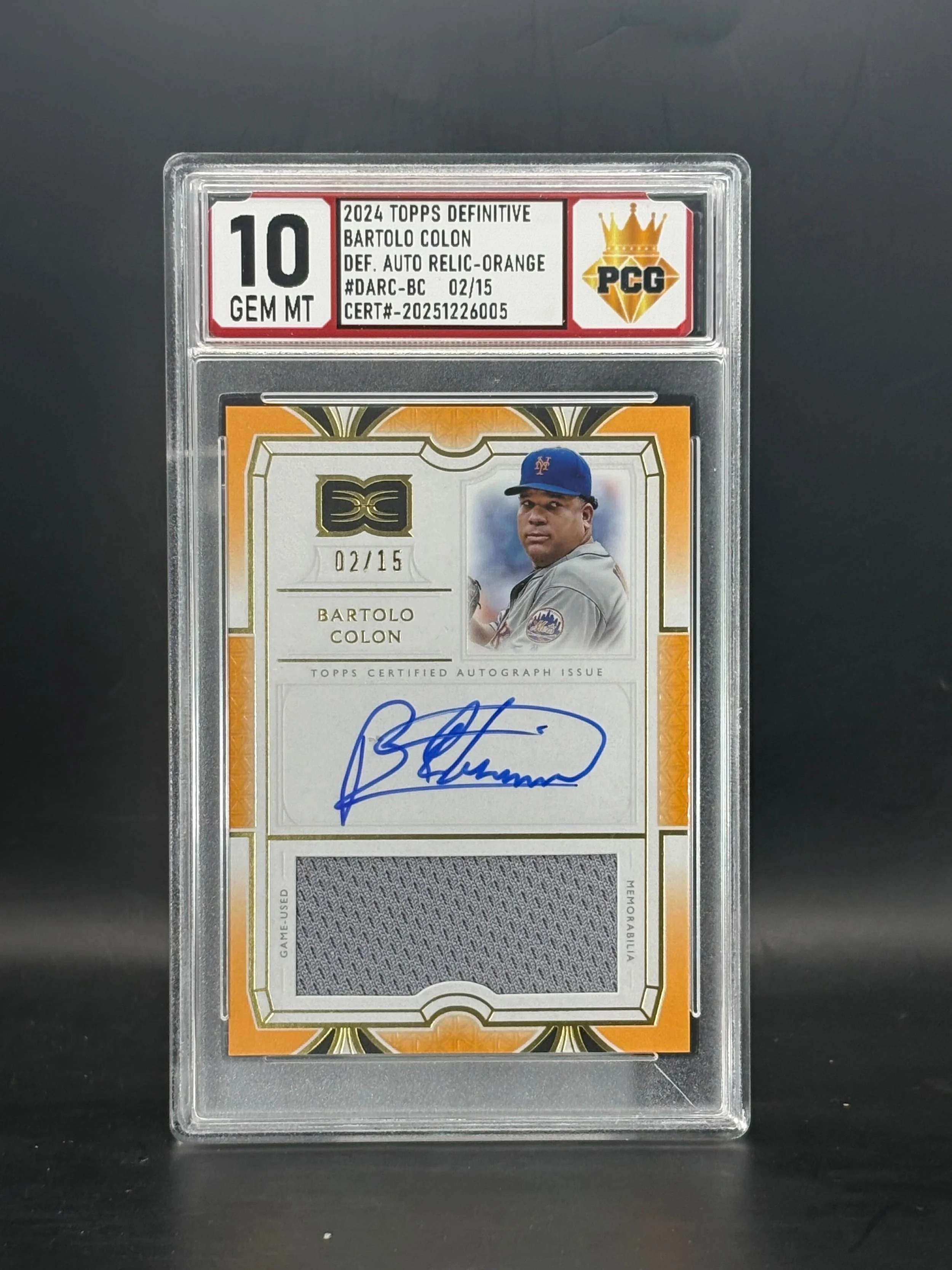 #20251226005 2024 BARTOLO COLON 10 GEM MT