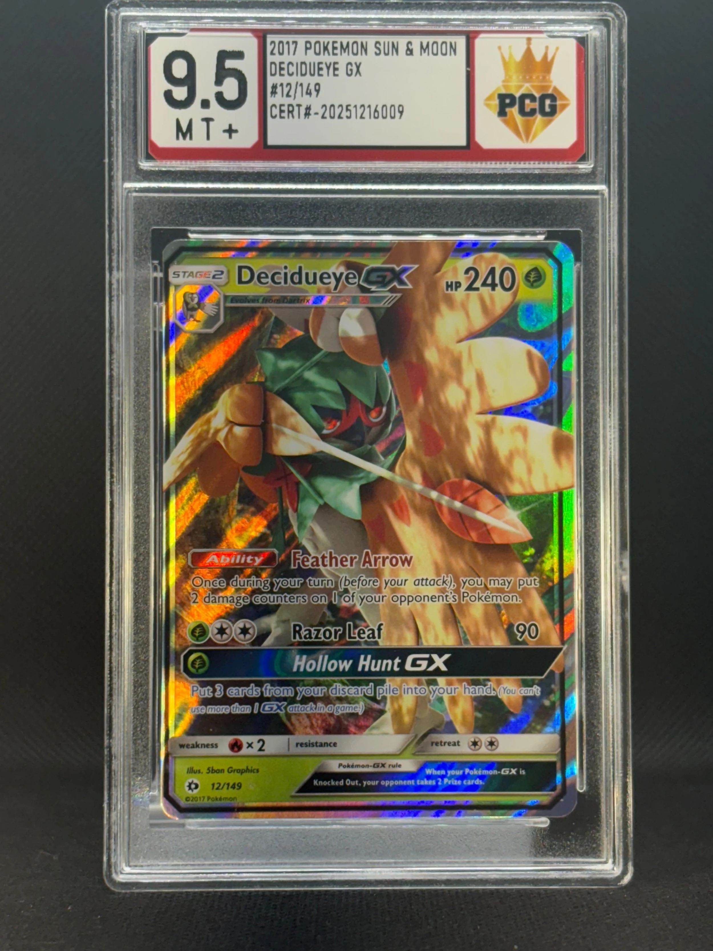 #20251216009 2017 POKEMON SUN & MOON DECIQUEYE GX 9.5 MT+
