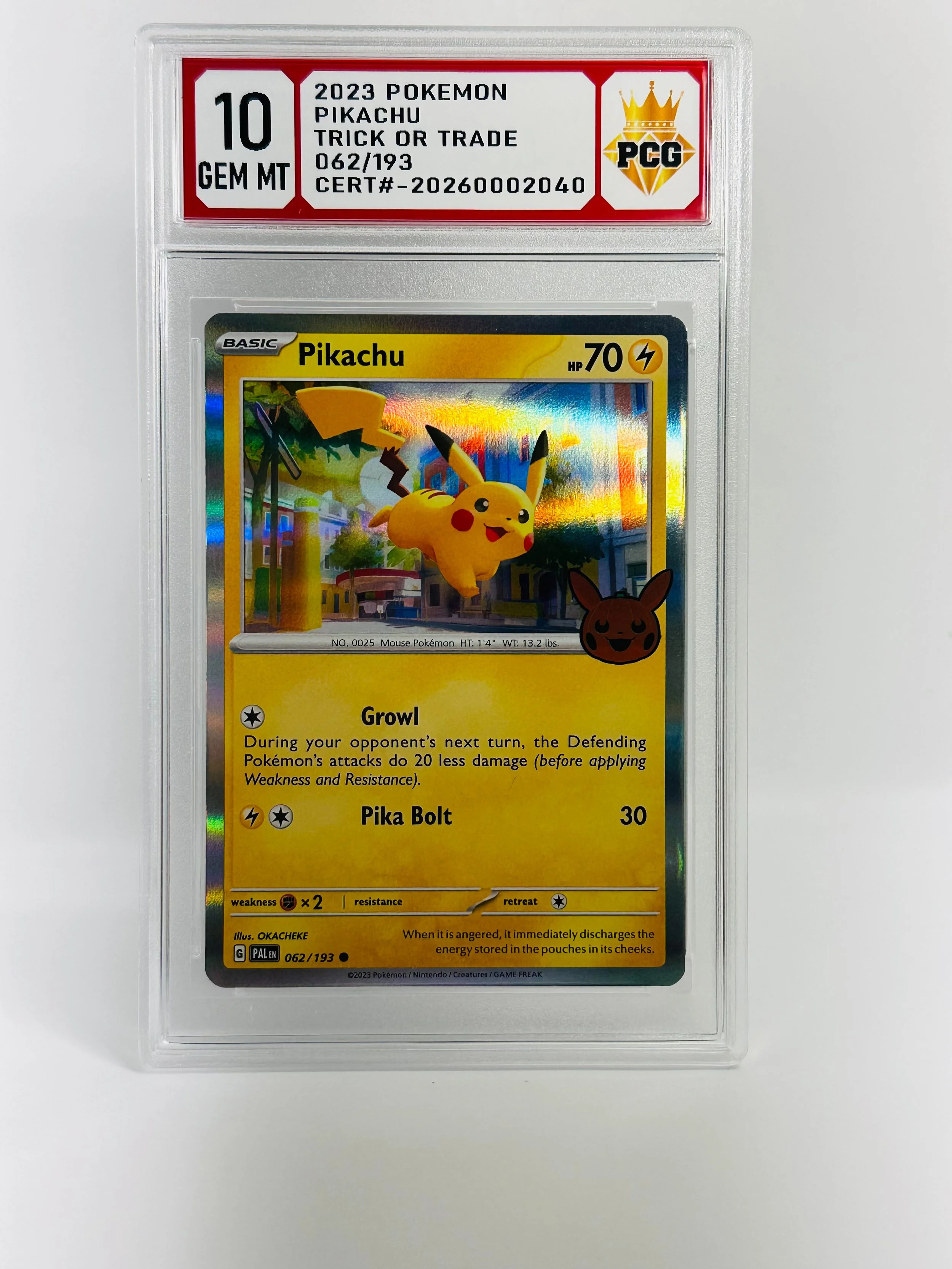 #20260002040 2023 PIKACHU 10 GEM MT