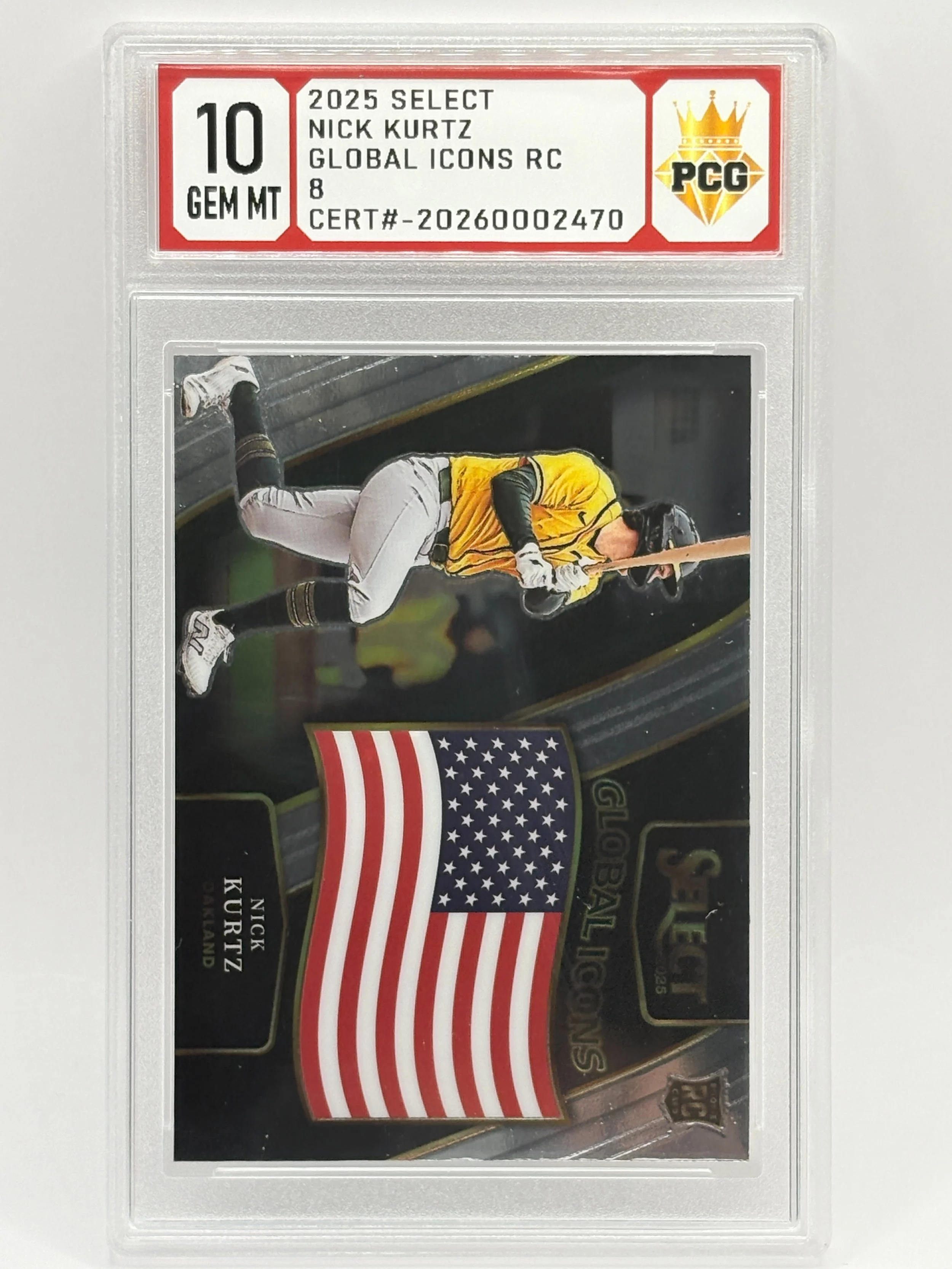 #20260002470 2025 NICK KURTZ 10 GEM MT